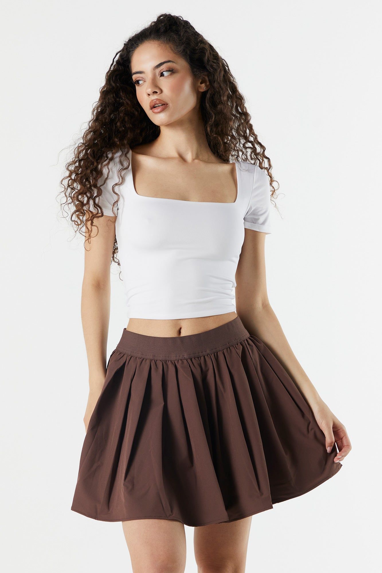 Pleated Pull On Mini Skirt sold by Urban Planet product image thumbnail 9
