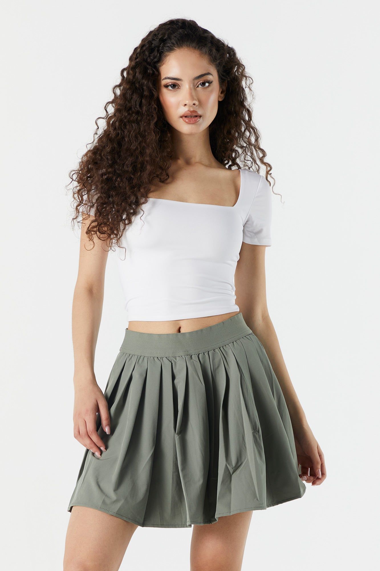 Pleated Pull On Mini Skirt sold by Urban Planet product image thumbnail 13
