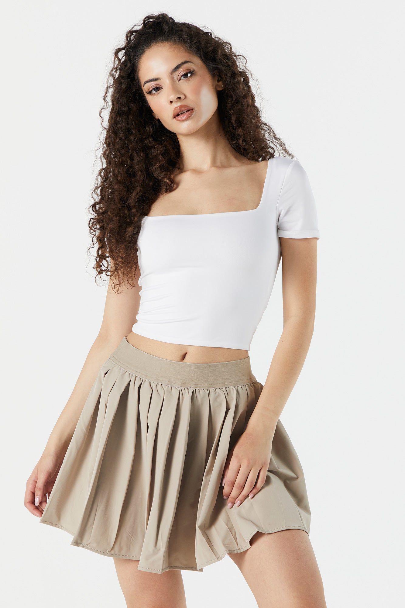 Pleated Pull On Mini Skirt sold by Urban Planet product image thumbnail 17