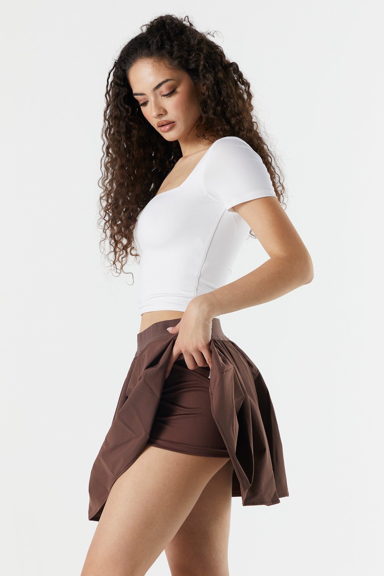 Pleated Pull On Mini Skirt sold by Urban Planet product image thumbnail 10