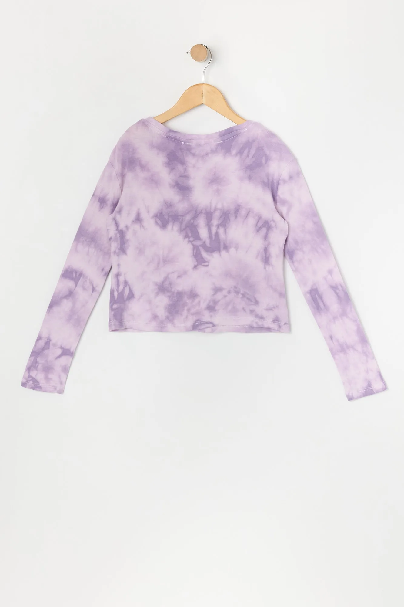 Girls Tie Dye Heart Long Sleeve Top sold by Urban Planet product image thumbnail 2