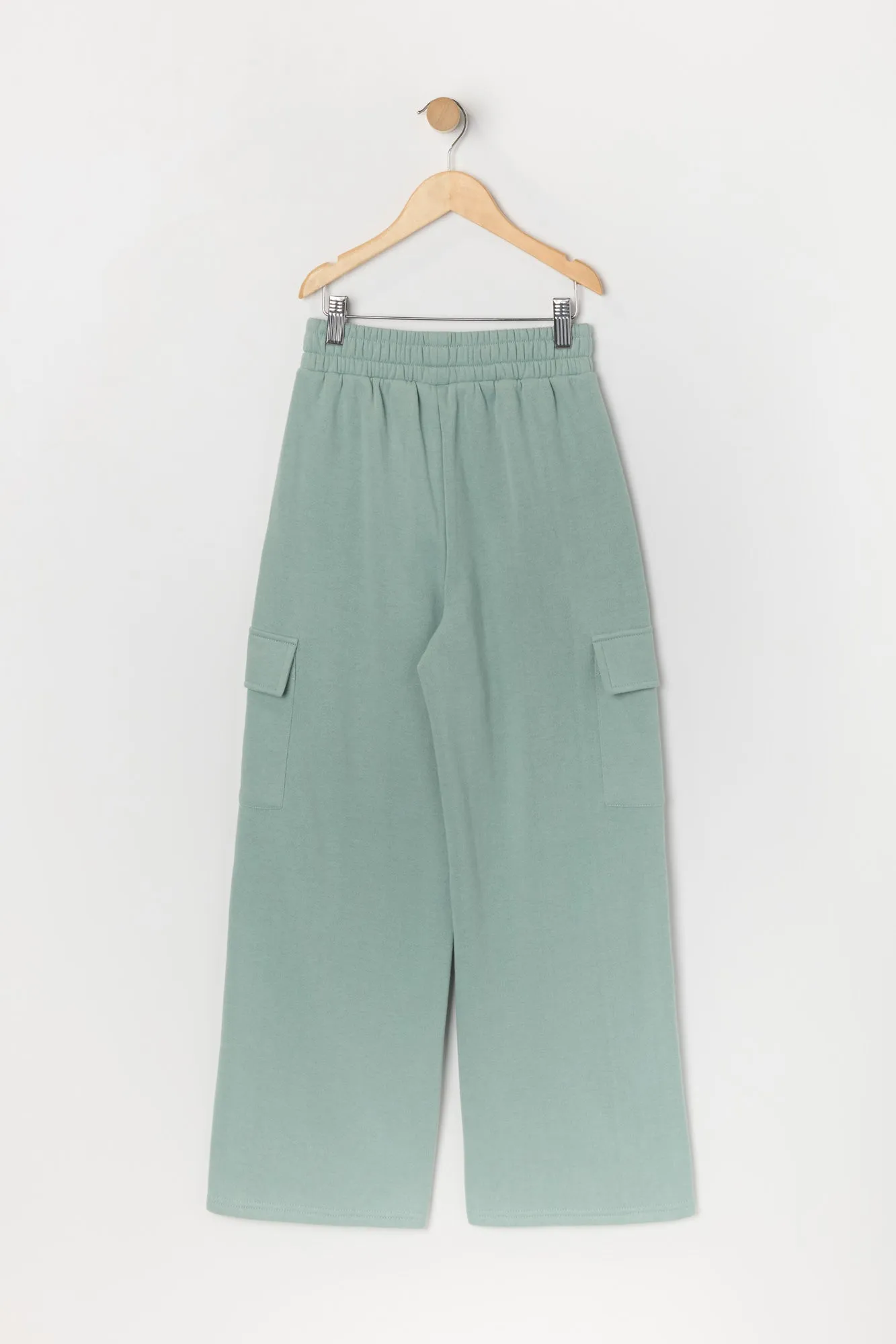 Girls Fleece Wide Leg Cargo Pant sold by Urban Planet product image thumbnail 2