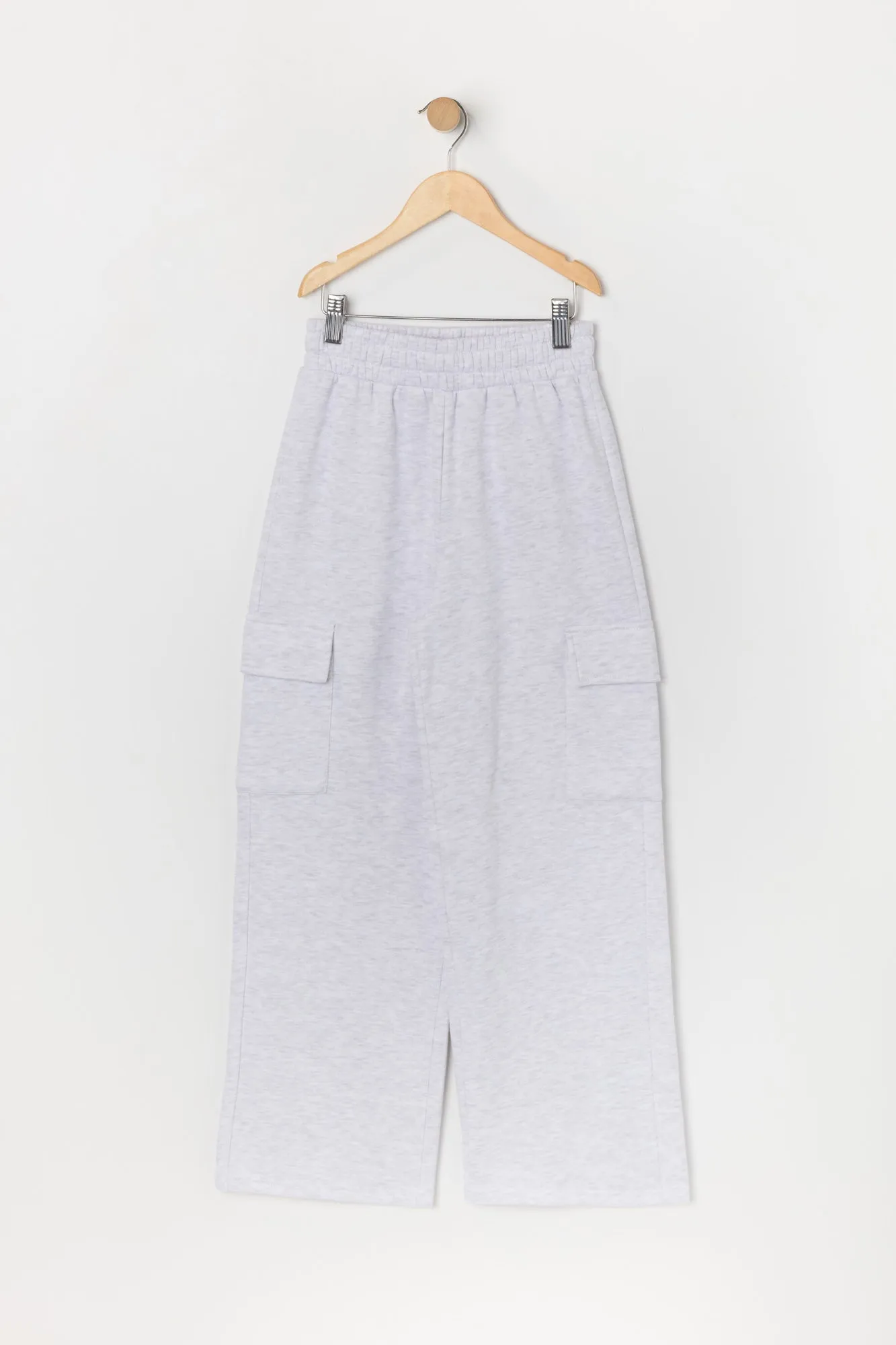Girls Fleece Wide Leg Cargo Pant sold by Urban Planet product image thumbnail 3