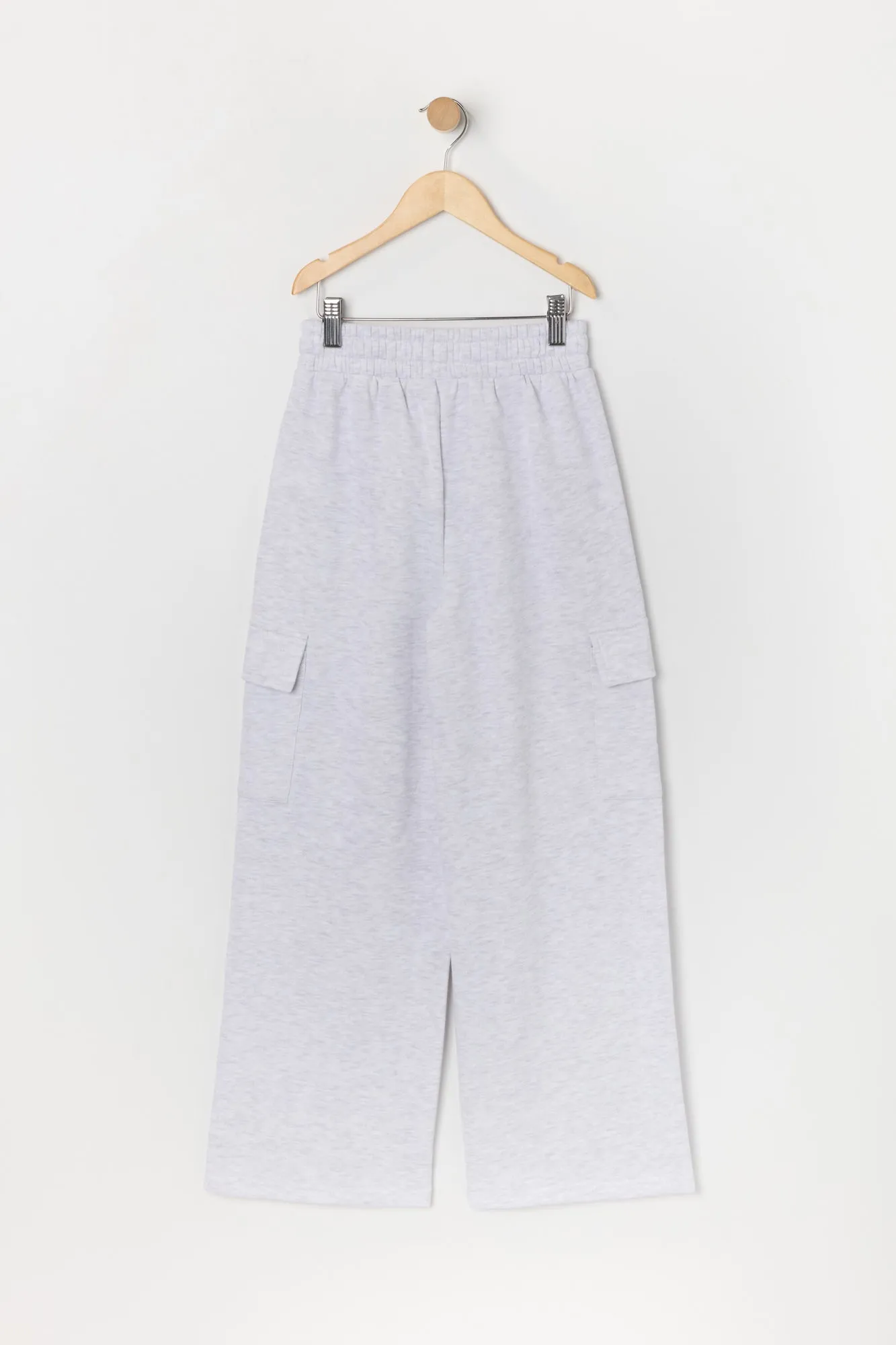 Girls Fleece Wide Leg Cargo Pant sold by Urban Planet product image thumbnail 4