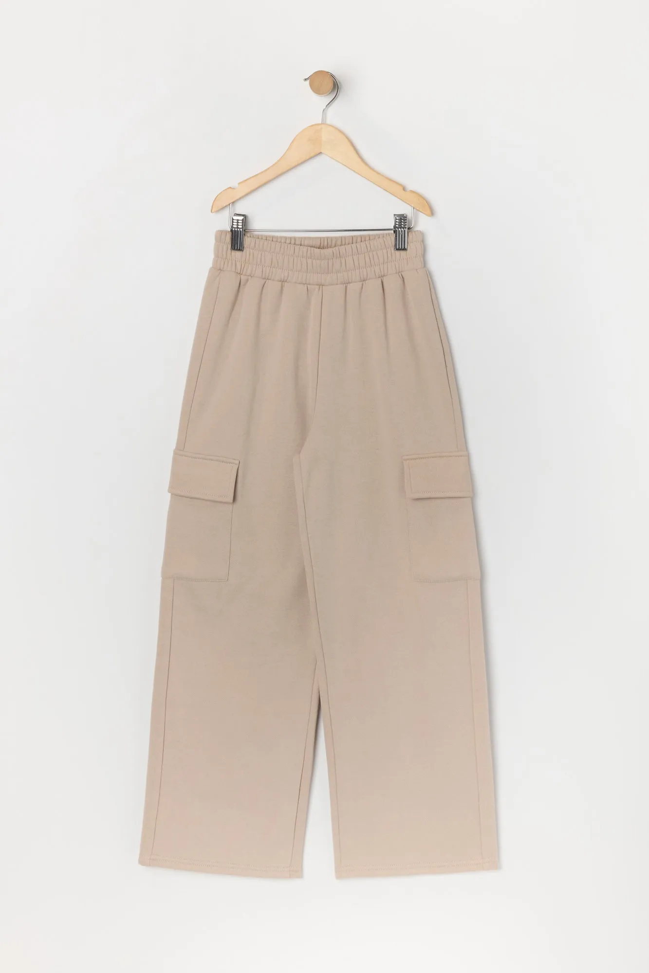 Girls Fleece Wide Leg Cargo Pant sold by Urban Planet product image thumbnail 5