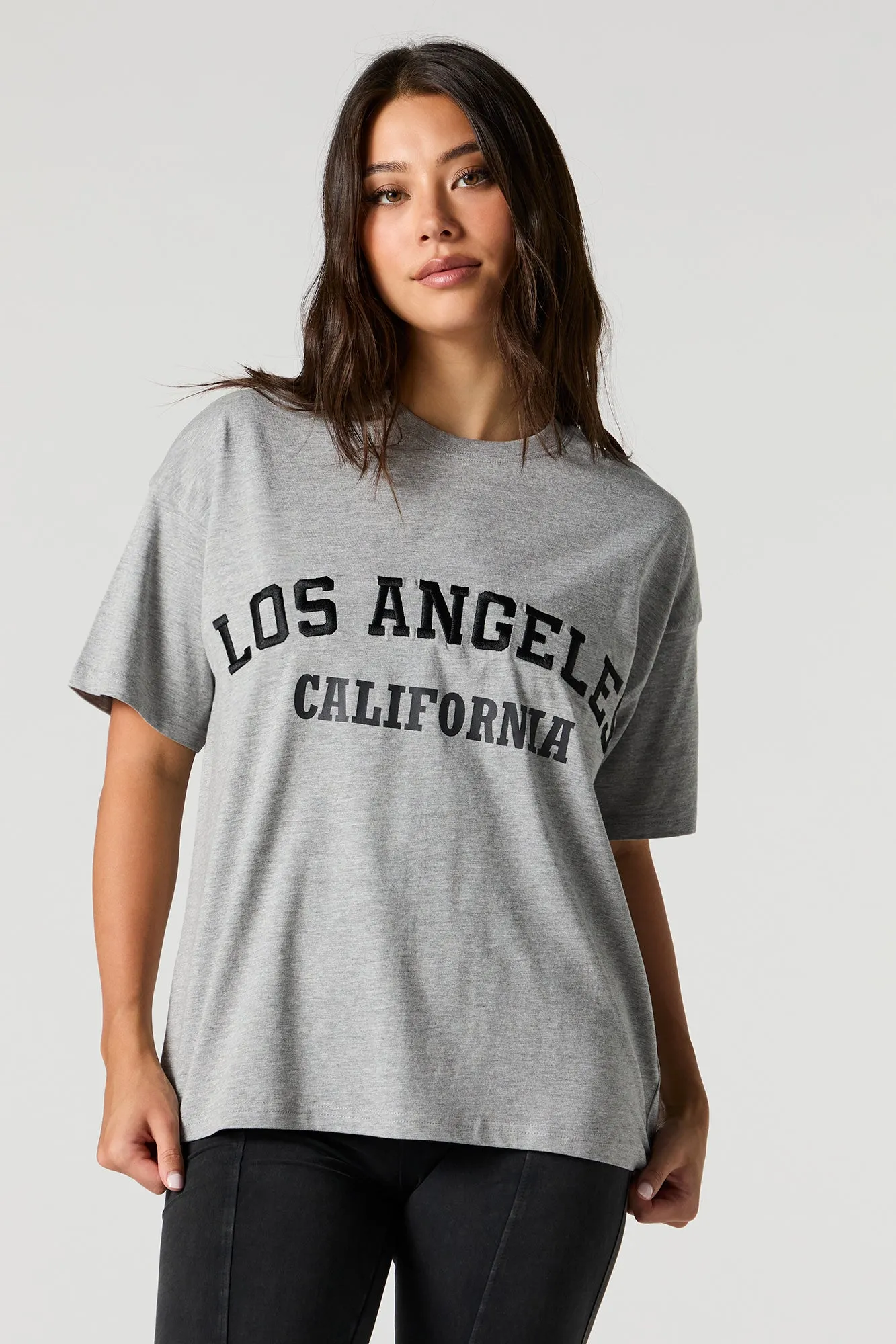 Los Angeles Embroidered T-Shirt sold by Urban Planet