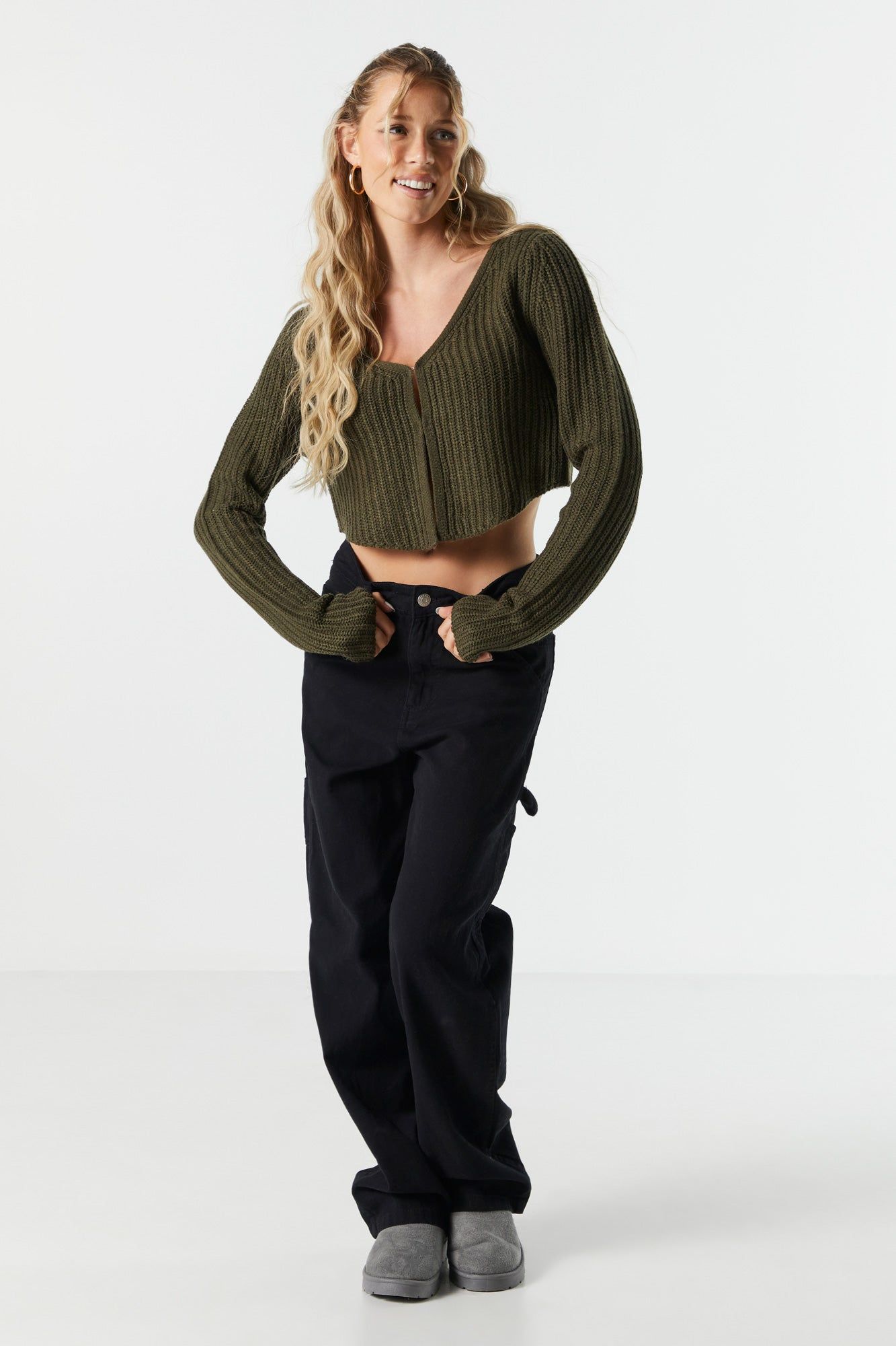 Chandail boutonné en tricot sold by Urban Planet product image thumbnail 3