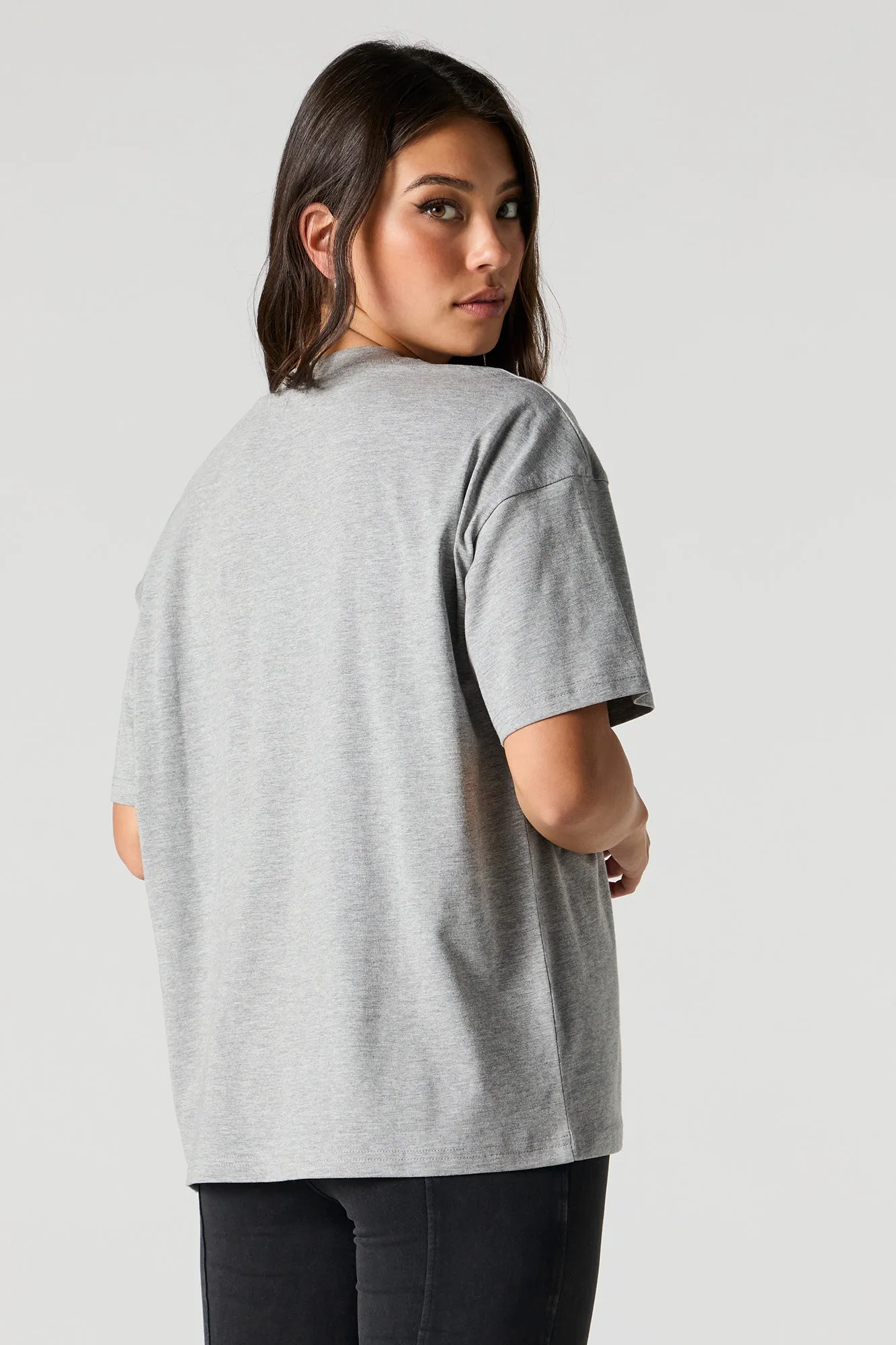 Los Angeles Embroidered T-Shirt sold by Urban Planet product image thumbnail 3