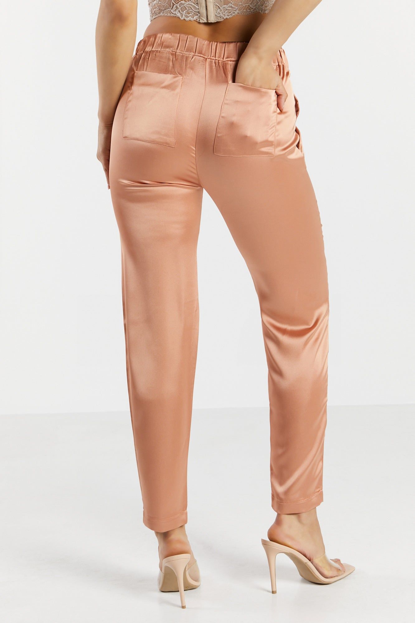 Pantalon mince mi-taille en satin sold by Urban Planet product image thumbnail 12