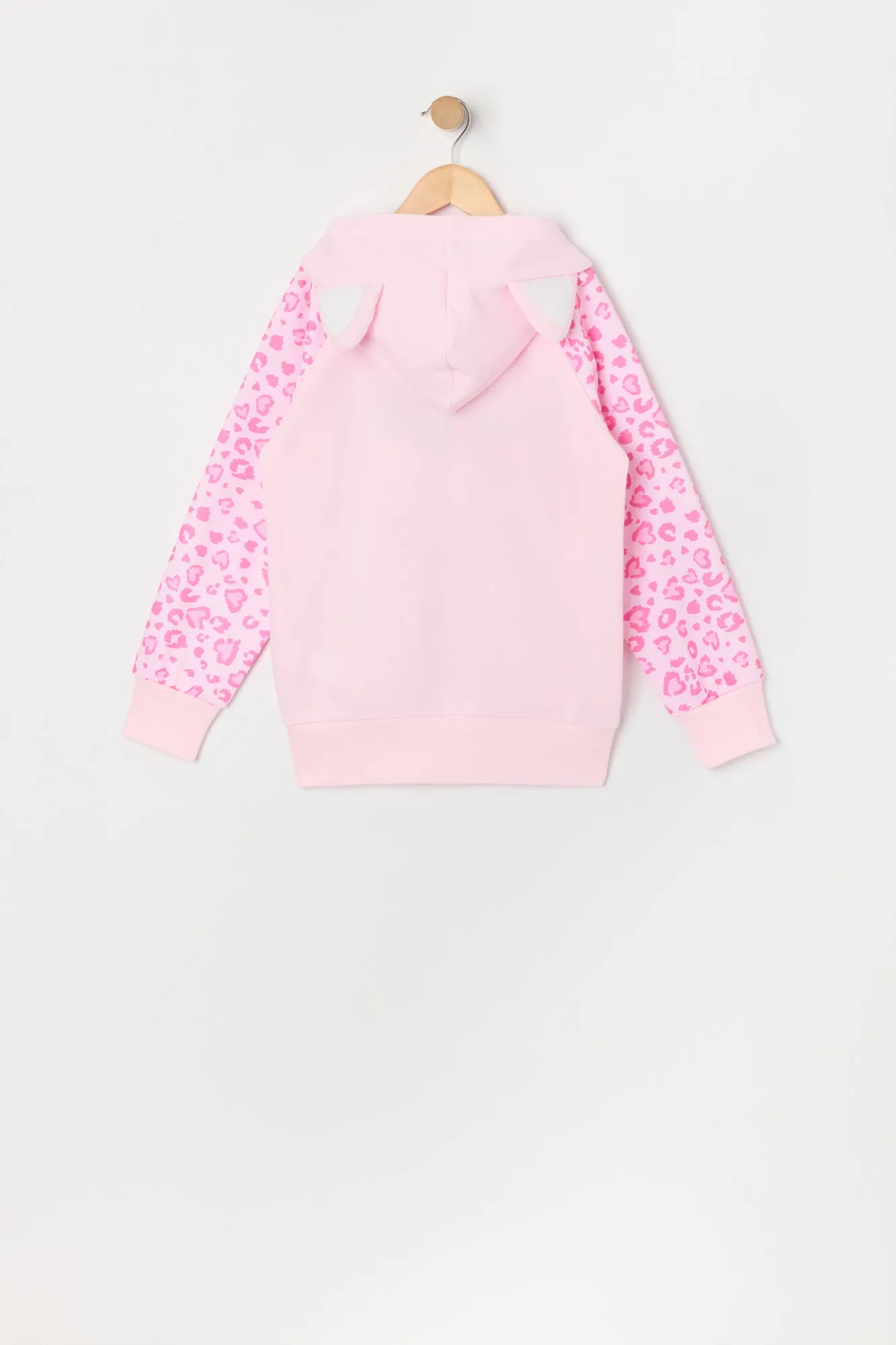 Girls Heart Cheetah Kitty Zip-Up Character Hoodie sold by Urban Planet product image thumbnail 3
