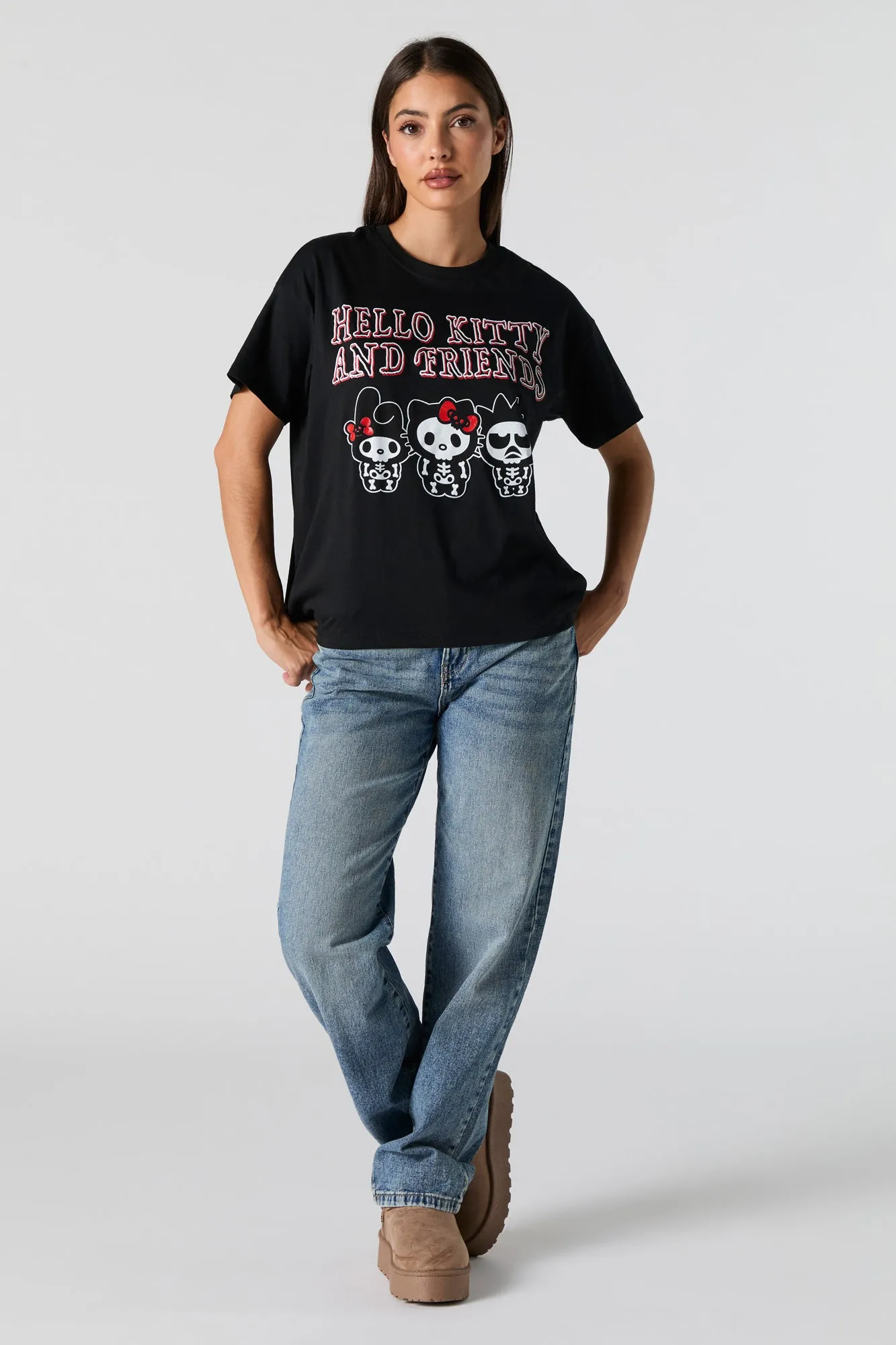 Hello Kitty & Friends Halloween Graphic Boyfriend T-Shirt sold by Urban Planet product image thumbnail 3