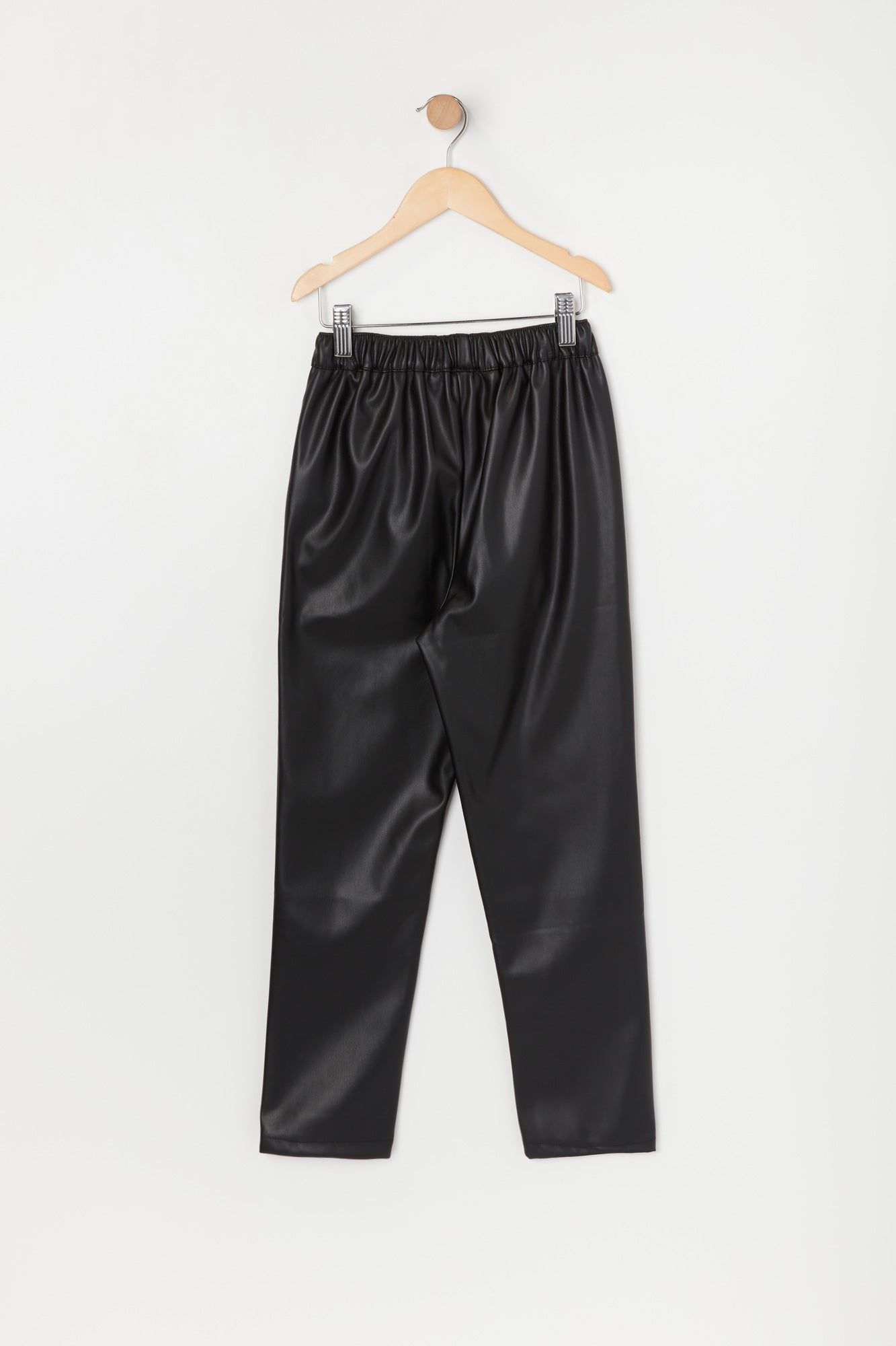 Pantalon en similicuir avec bande de taille élastique pour fille sold by Urban Planet product image thumbnail 2