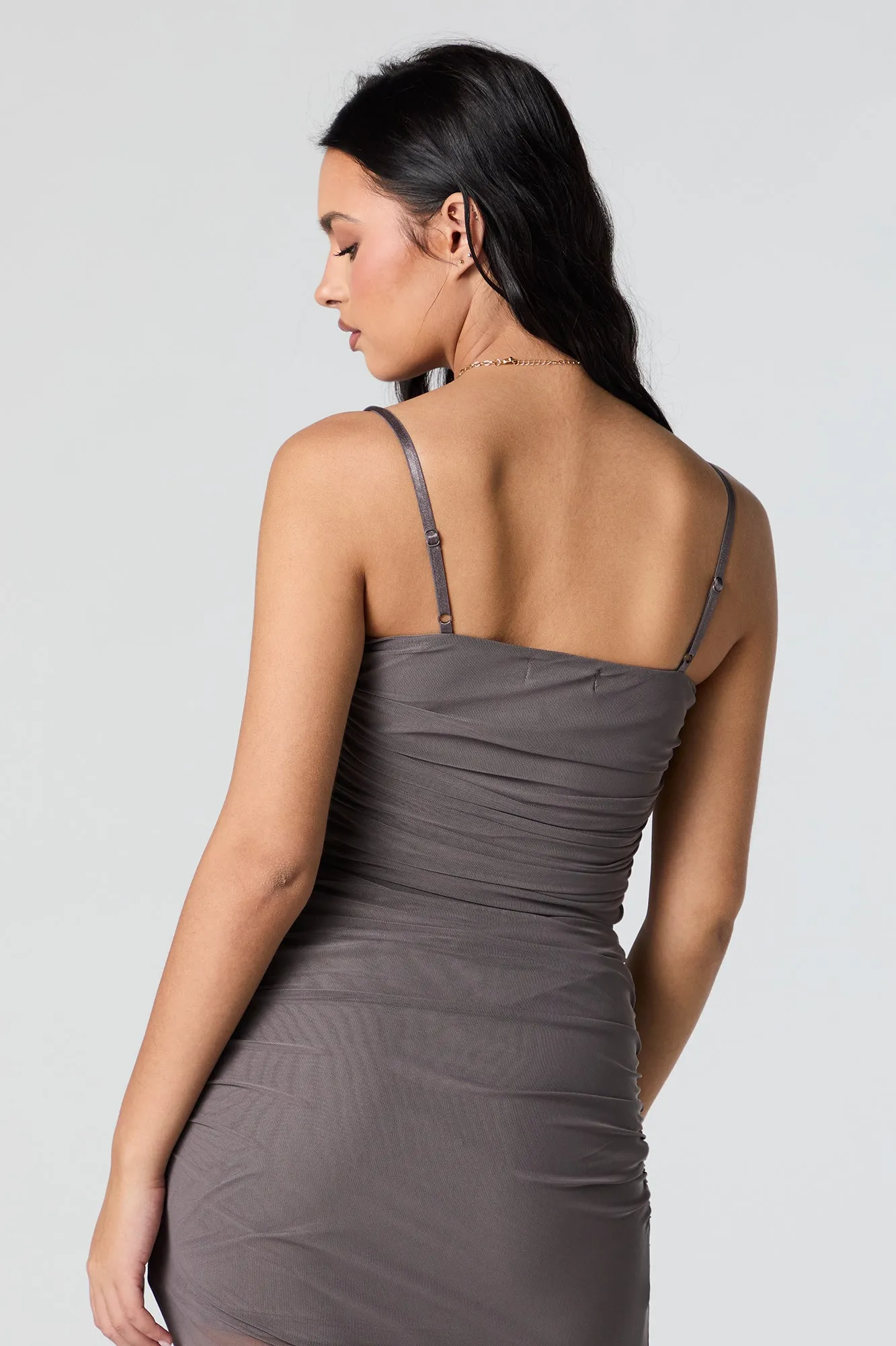 Camisole ruchée en filet sold by Urban Planet product image thumbnail 5