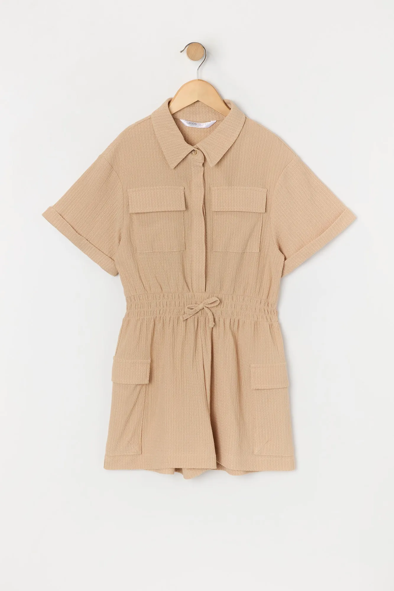 Girls Textured Short Sleeve Romper sold by Urban Planet product image thumbnail 5