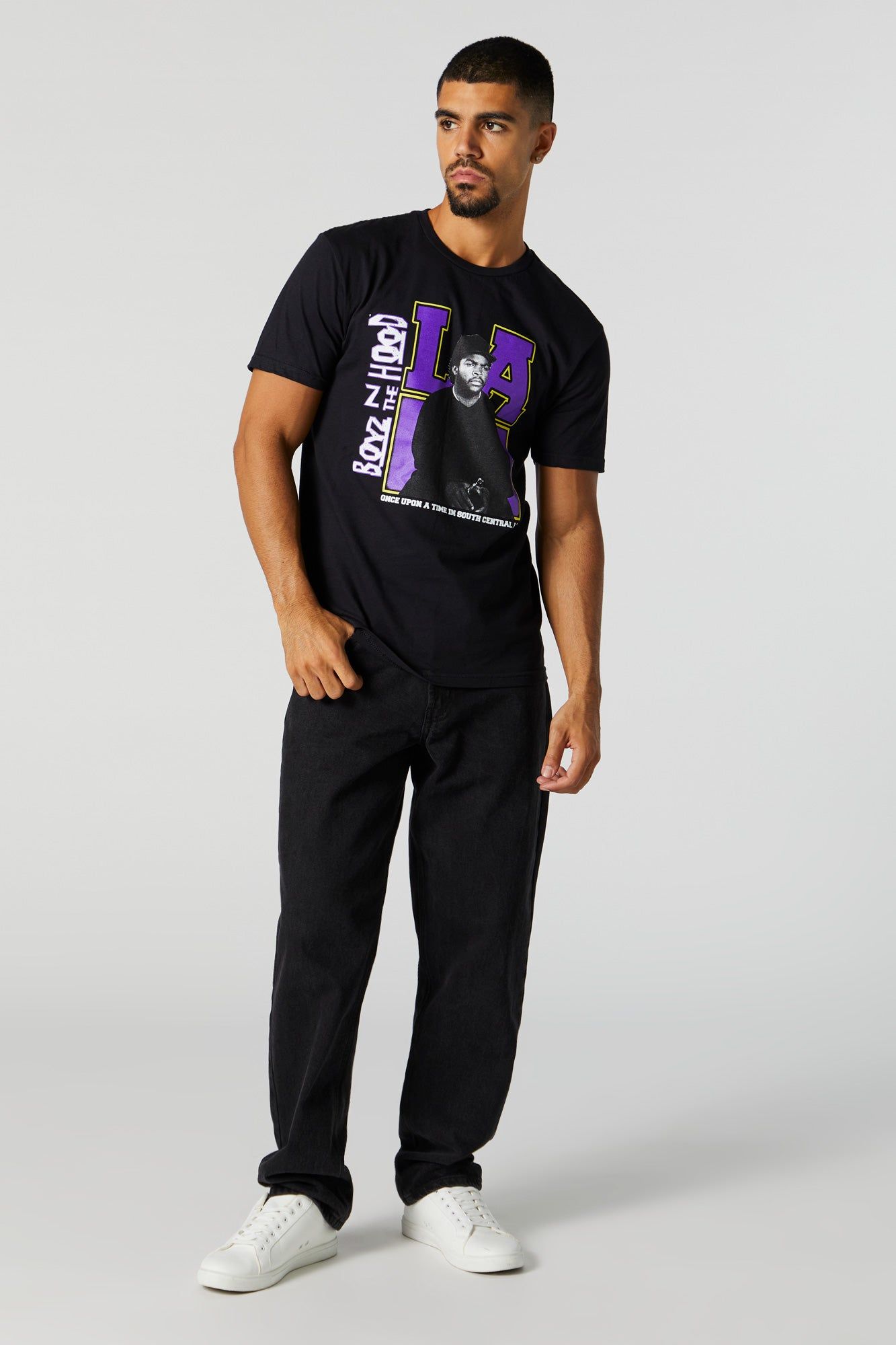 T-shirt à imprimé Boyz N The Hood LA sold by Urban Planet product image thumbnail 4