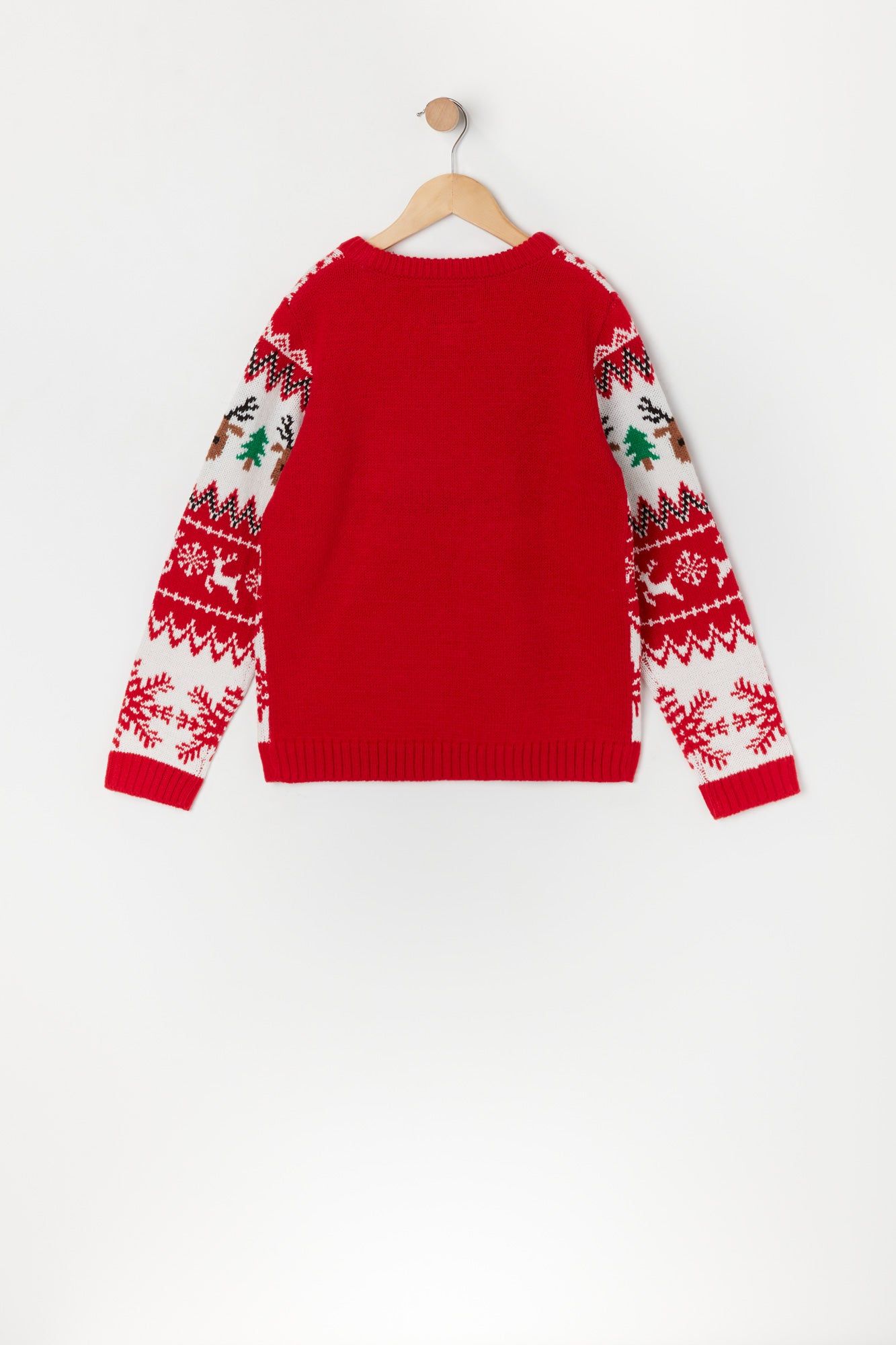 Girls Reindeer Print Xmas Sweater sold by Urban Planet product image thumbnail 2