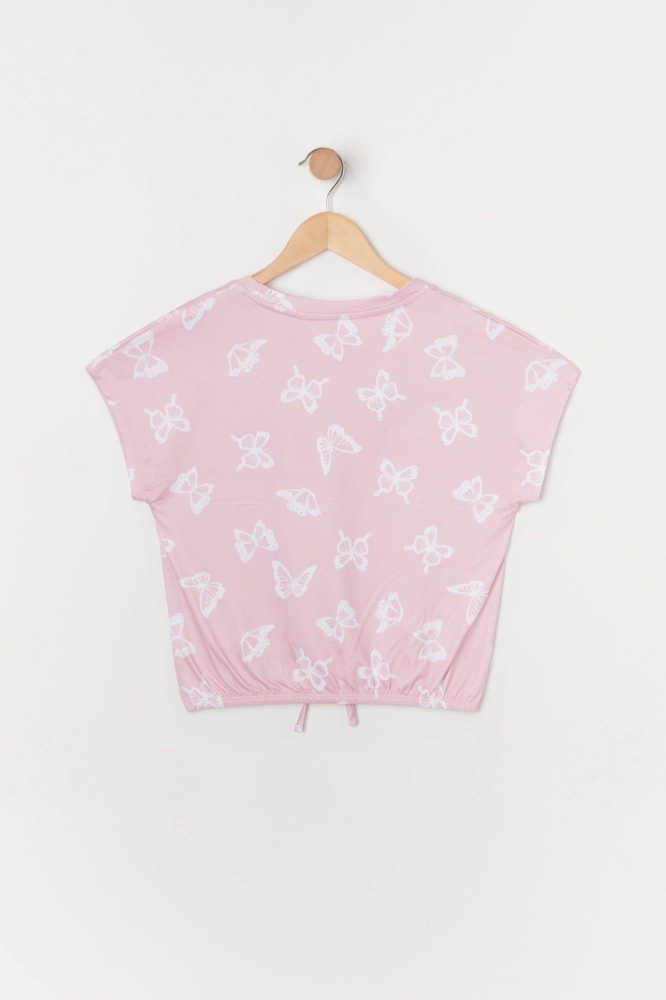 Girls Butterfly Print Front Tie Top sold by Urban Planet product image thumbnail 2