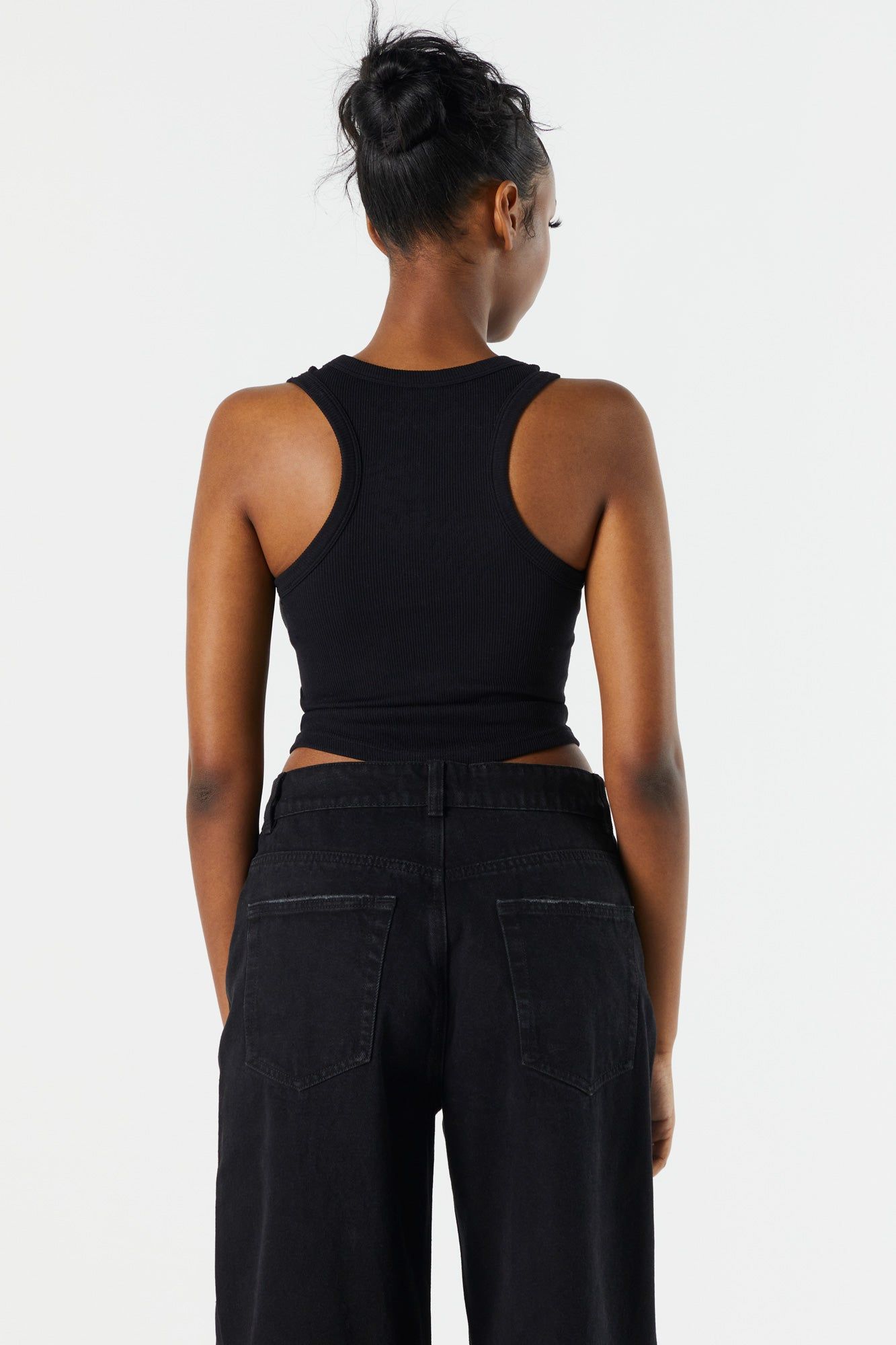 Débardeur côtelé sans couture à col montant sold by Urban Planet product image thumbnail 5