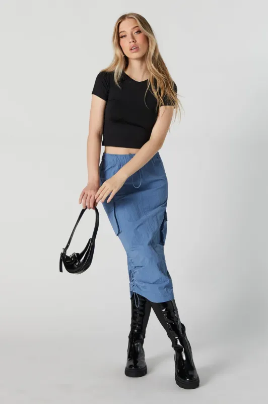 Jupe midi parachute cargo sold by Urban Planet