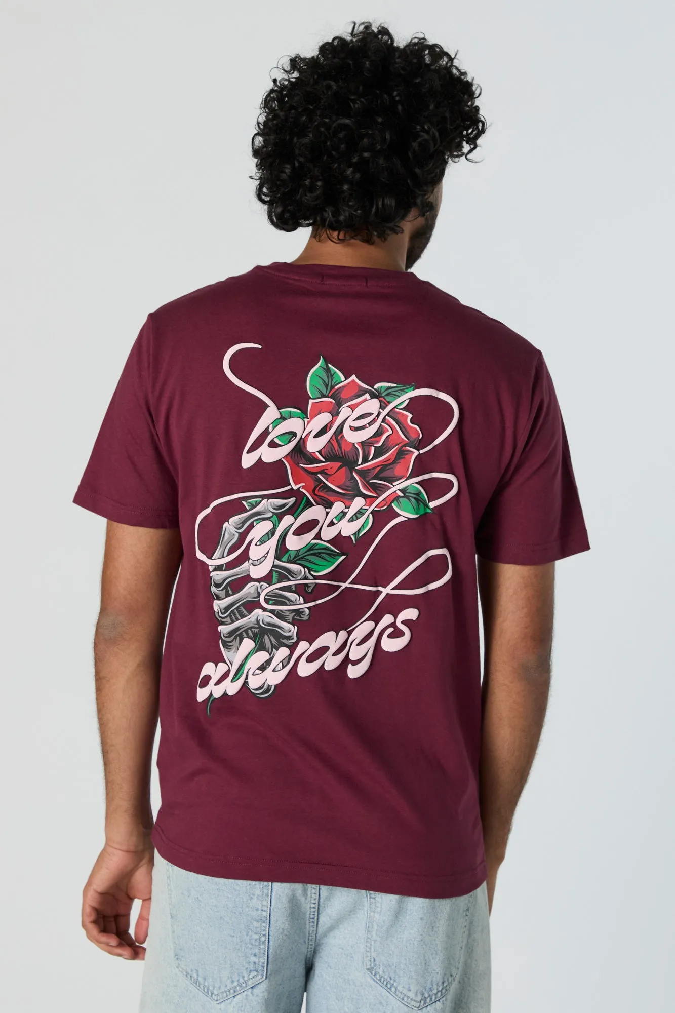 Love You Always Graphic T-Shirt sold by Urban Planet product image thumbnail 4