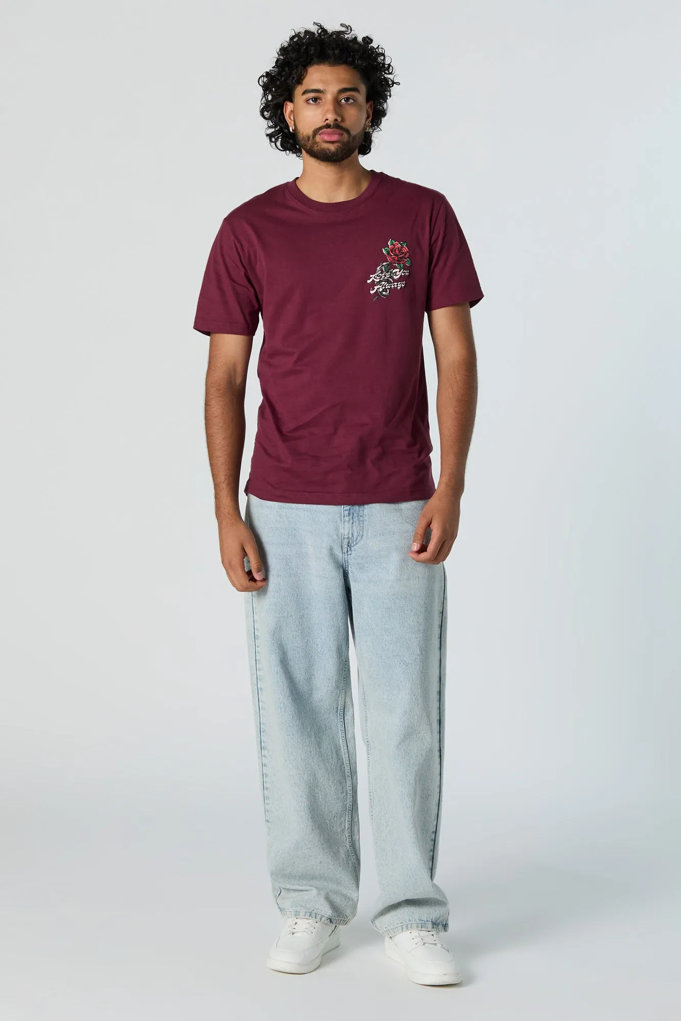 Love You Always Graphic T-Shirt sold by Urban Planet product image thumbnail 3