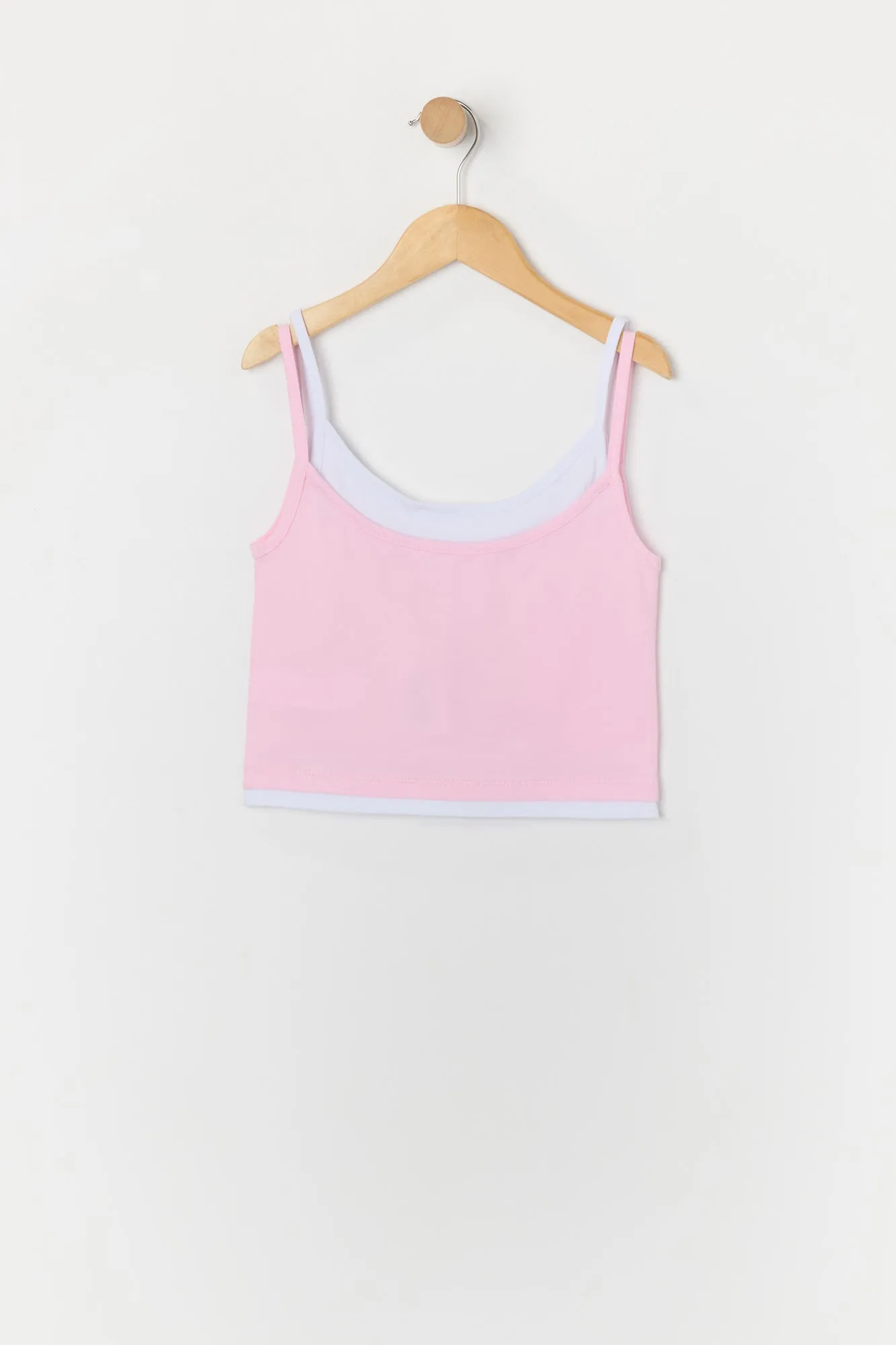 Débardeur superposé à imprimé Love avec pierres du Rhin pour fille sold by Urban Planet product image thumbnail 2