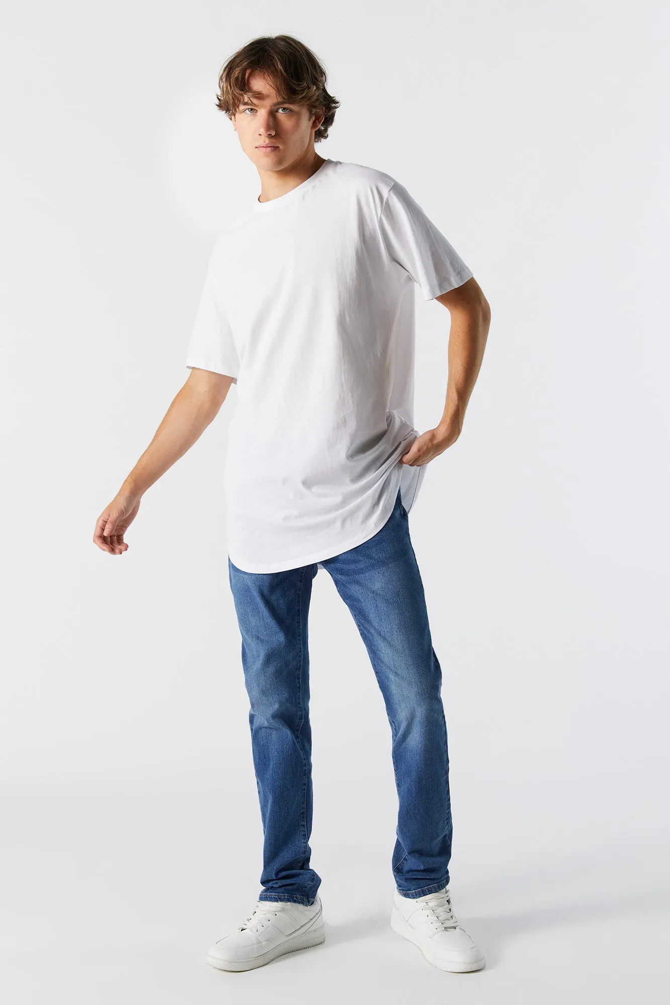 Medium Stone Wash Skinny Jean sold by Urban Planet product image thumbnail 2