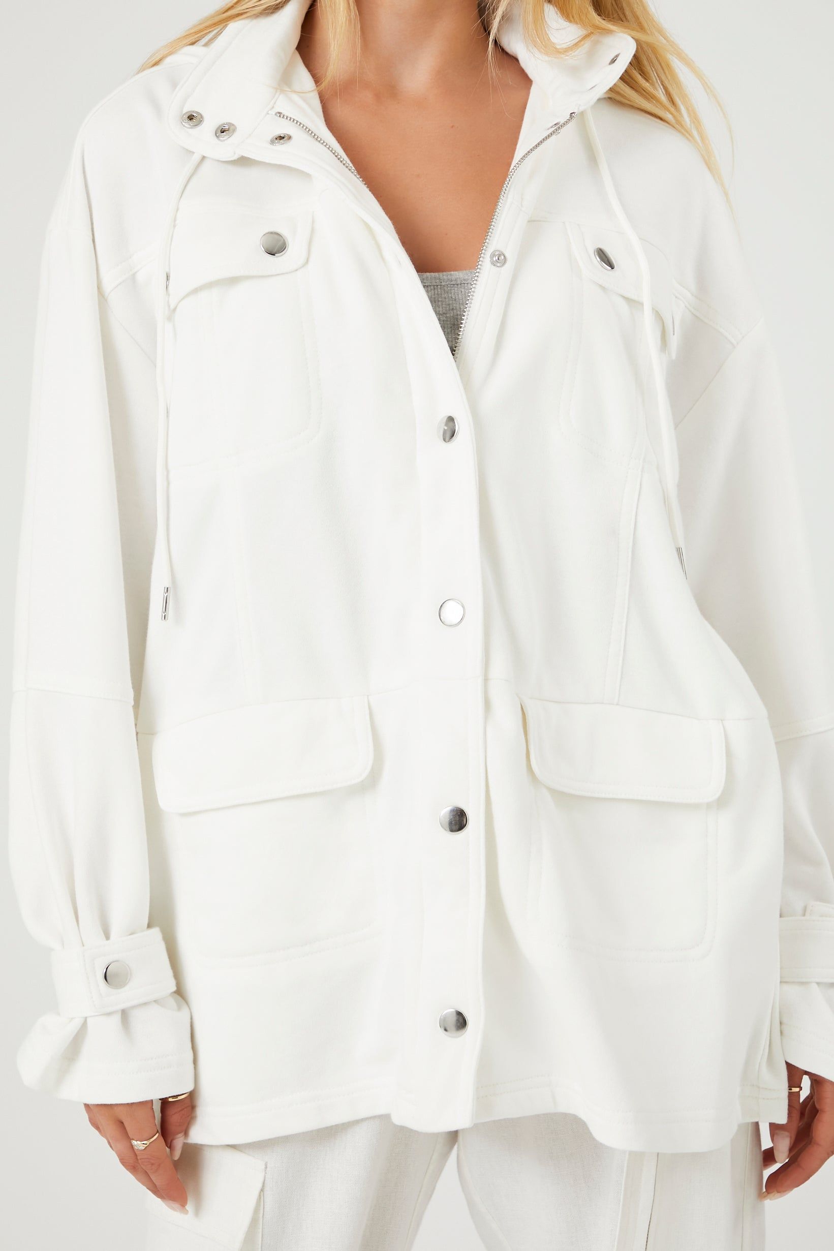 Fleece Button-Up Jacket sold by Urban Planet product image thumbnail 5