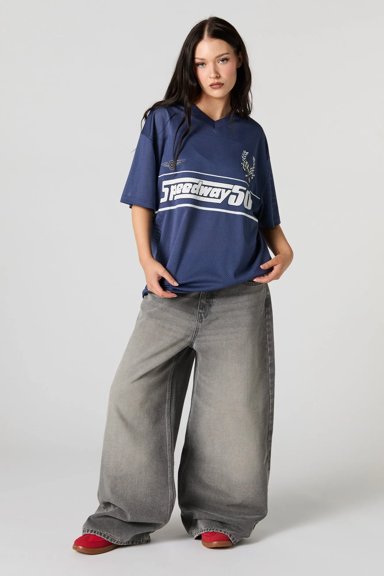 Speedway 50 Graphic Mesh Jersey sold by Urban Planet product image thumbnail 3