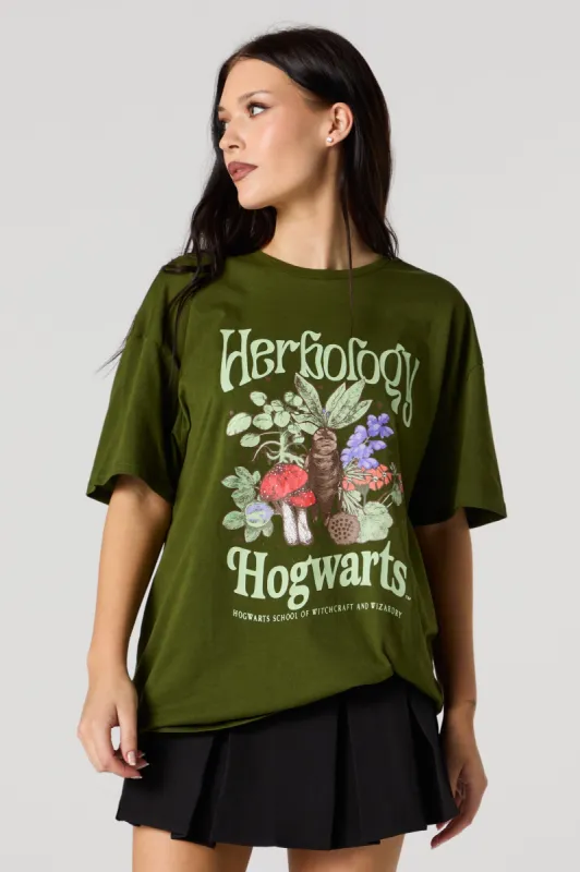 Herbology Hogwarts Graphic Boyfriend T-Shirt sold by Urban Planet