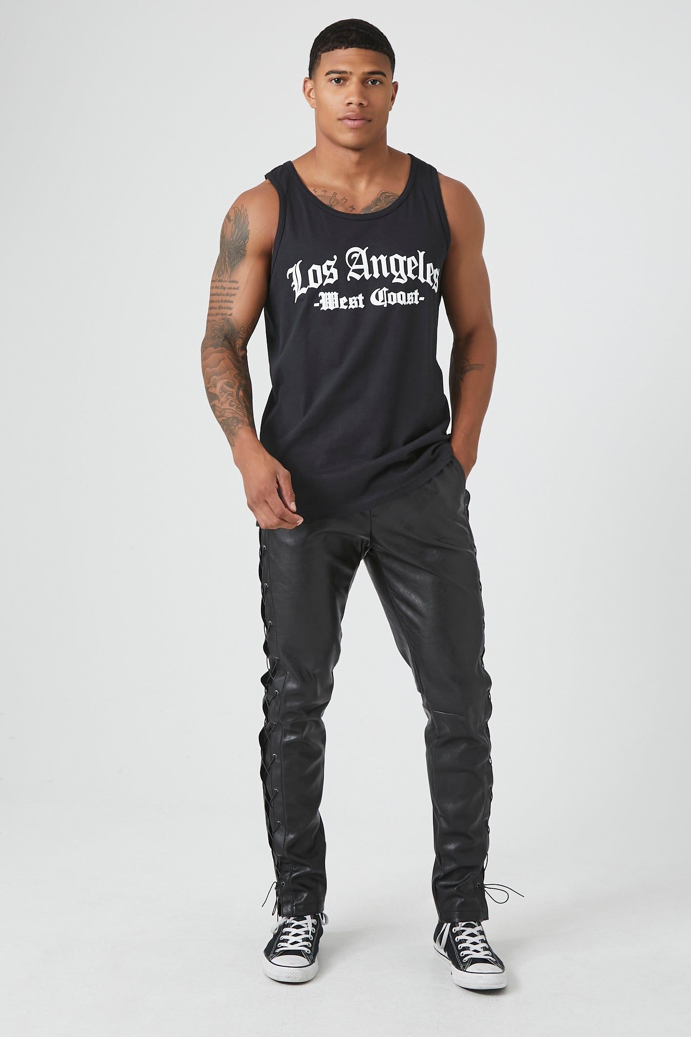 Faux Leather Lace-Up Pant sold by Urban Planet product image thumbnail 3