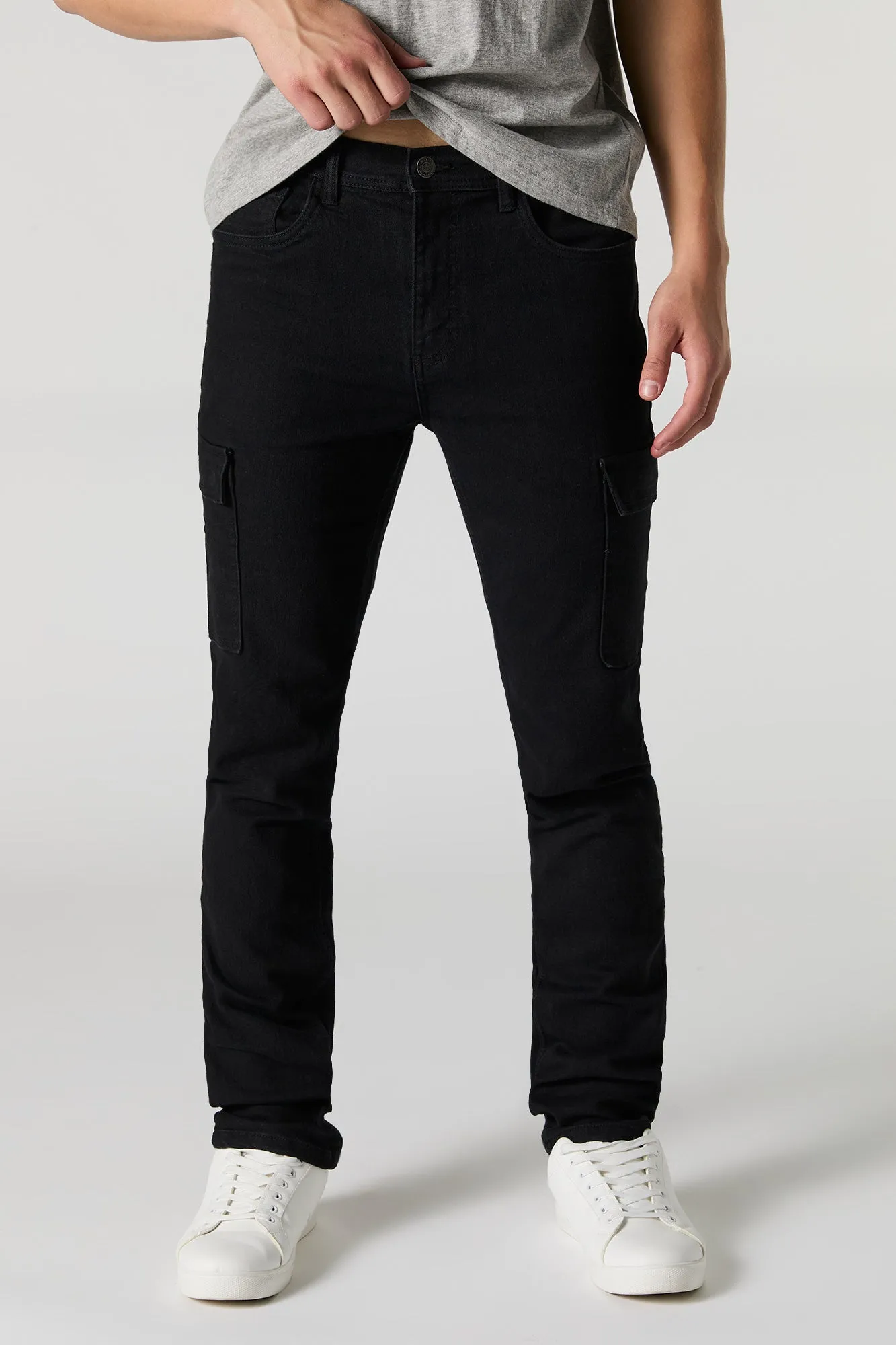 Stacked Skinny Cargo Jean sold by Urban Planet product image thumbnail 4