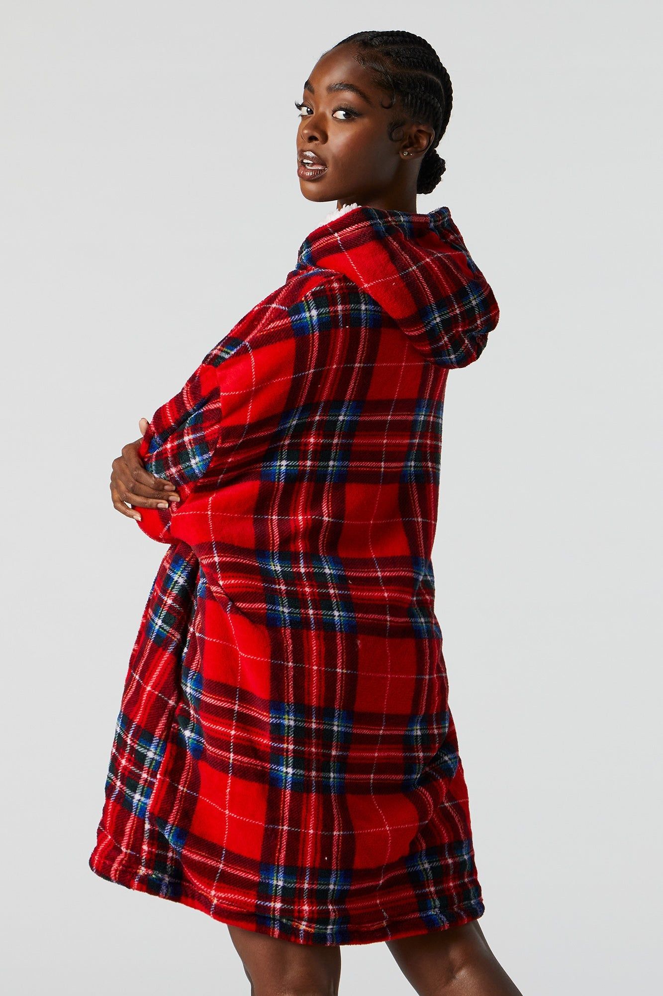 Haut surdimensionné à carreaux de Noël sold by Urban Planet product image thumbnail 2