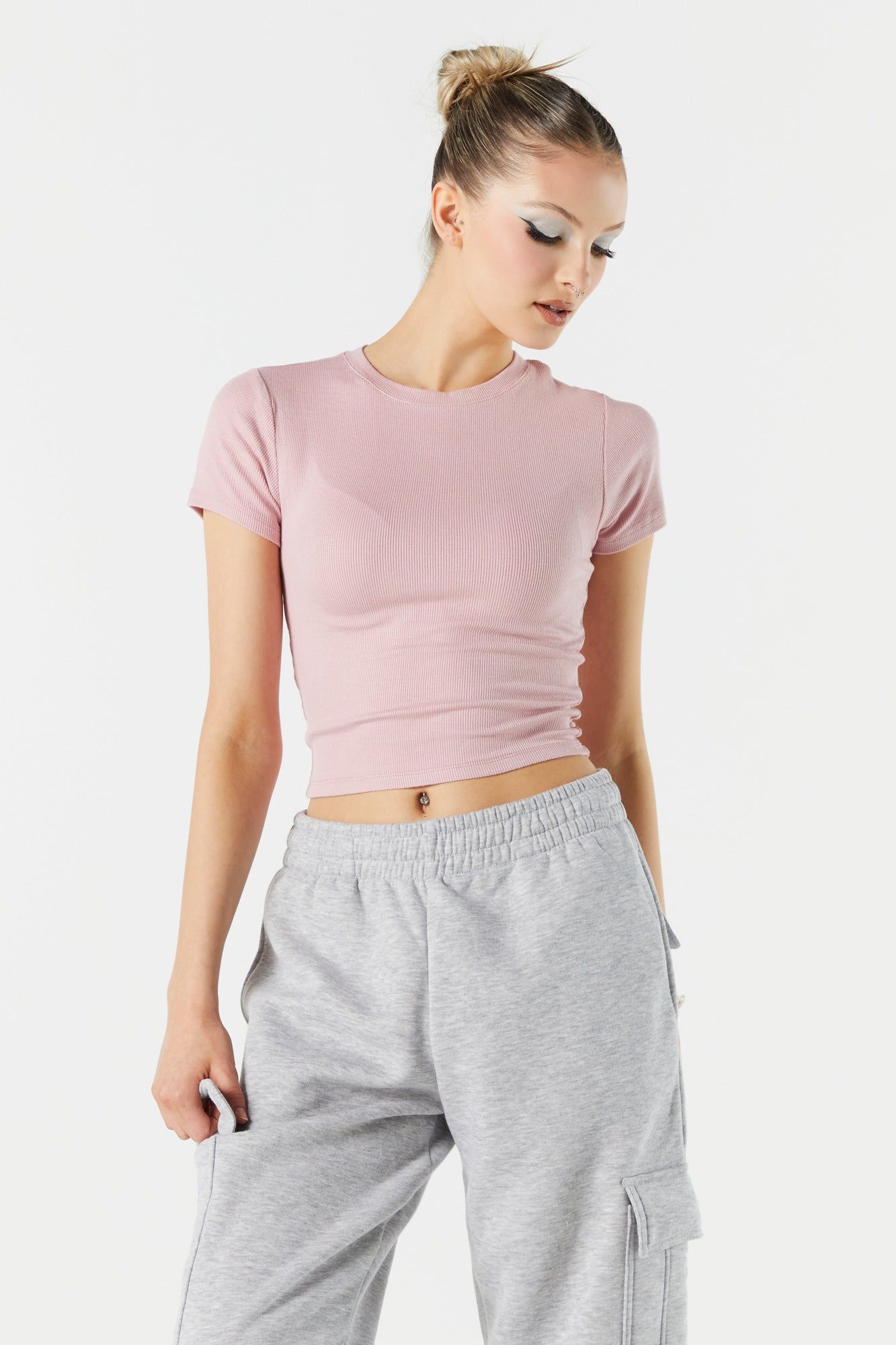 Ribbed Crew Baby T-Shirt sold by Urban Planet product image thumbnail 7