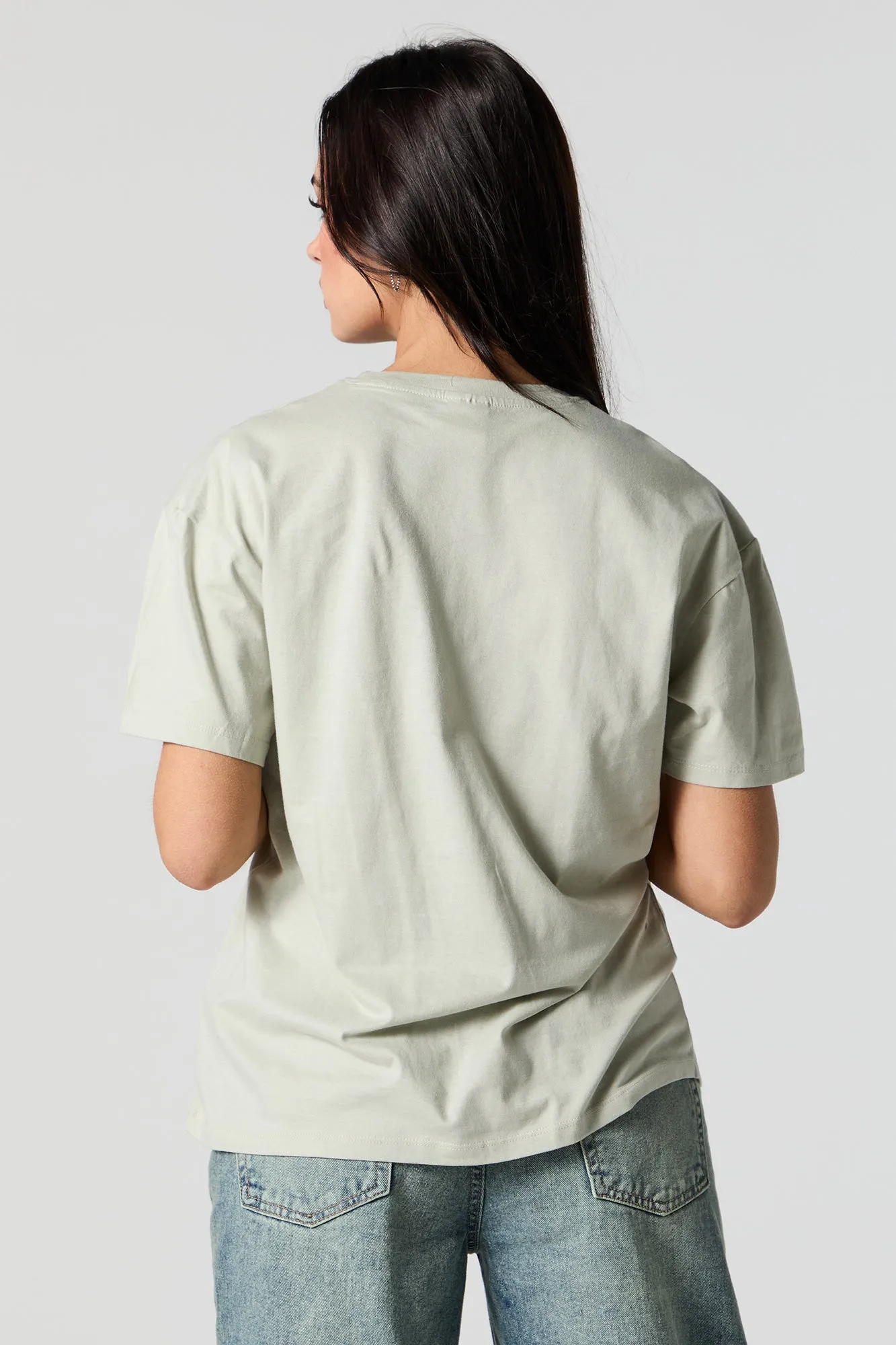 More Good Energy More Love Graphic T-Shirt sold by Urban Planet product image thumbnail 4