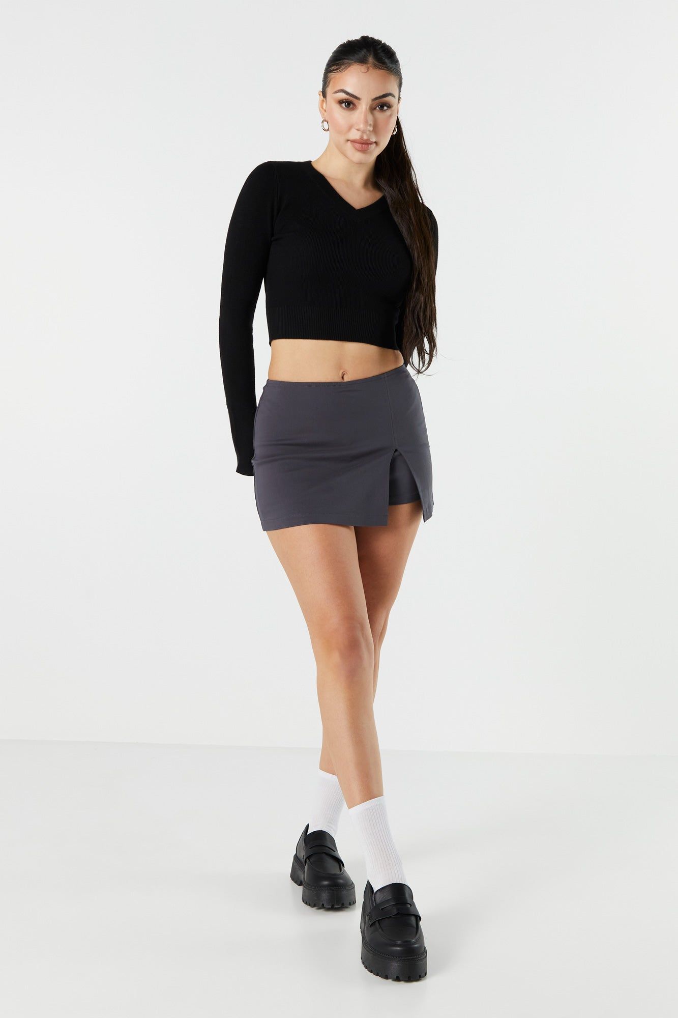 Slit Mini Skort sold by Urban Planet product image thumbnail 3