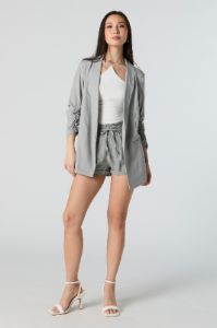 Linen Open Front Blazer sold by Urban Planet