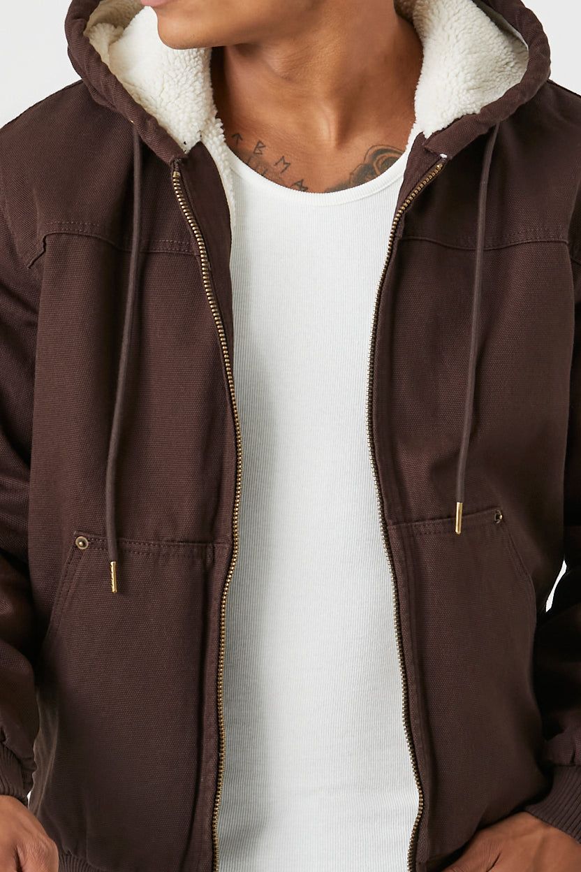 Haut à capuchon avec liséré de similirason et fermeture à glissière sold by Urban Planet product image thumbnail 5