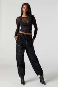 Mesh Long Sleeve Top sold by Urban Planet
