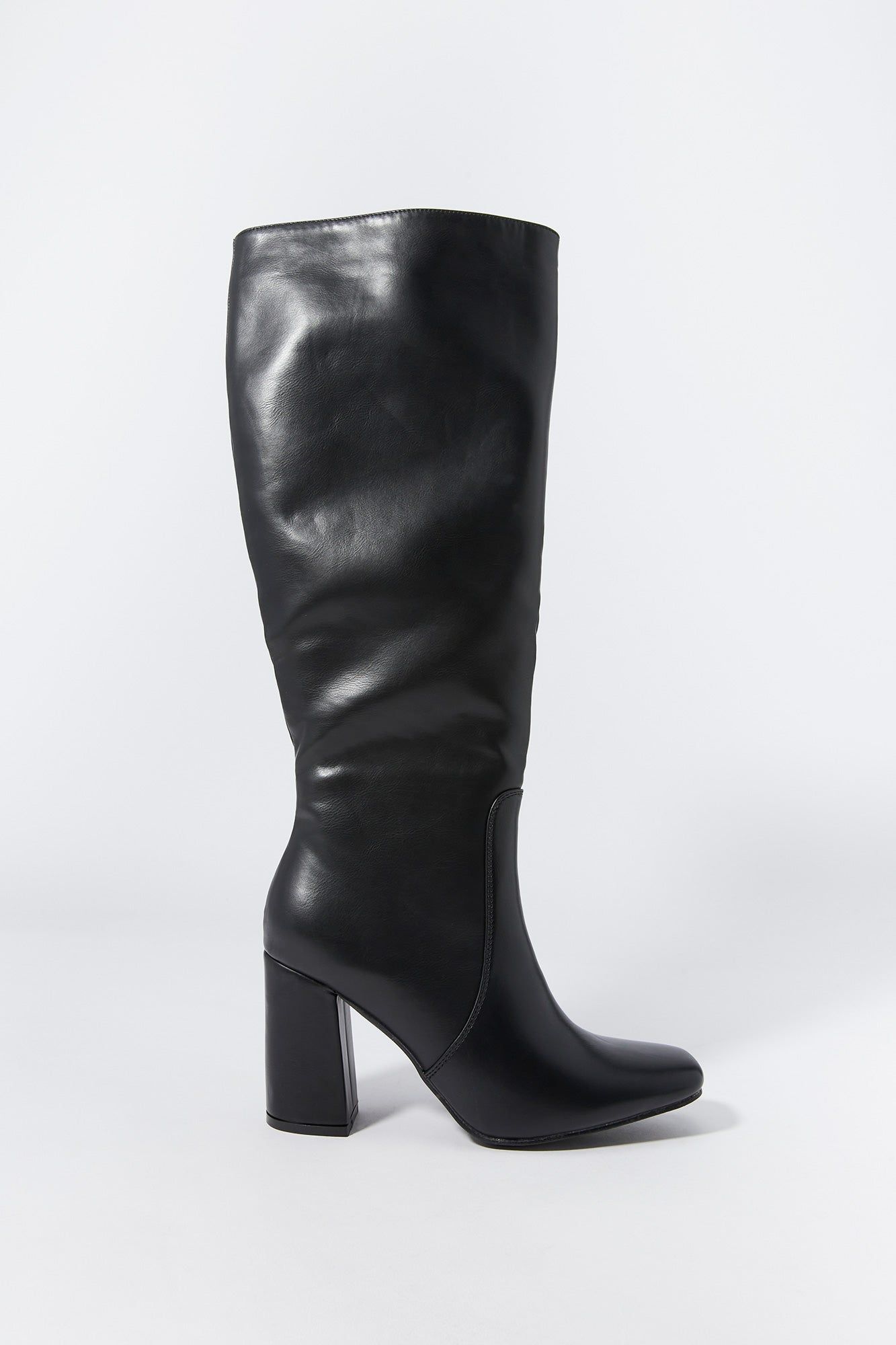 Bottes au genou à talons hauts en similicuir sold by Urban Planet product image thumbnail 5