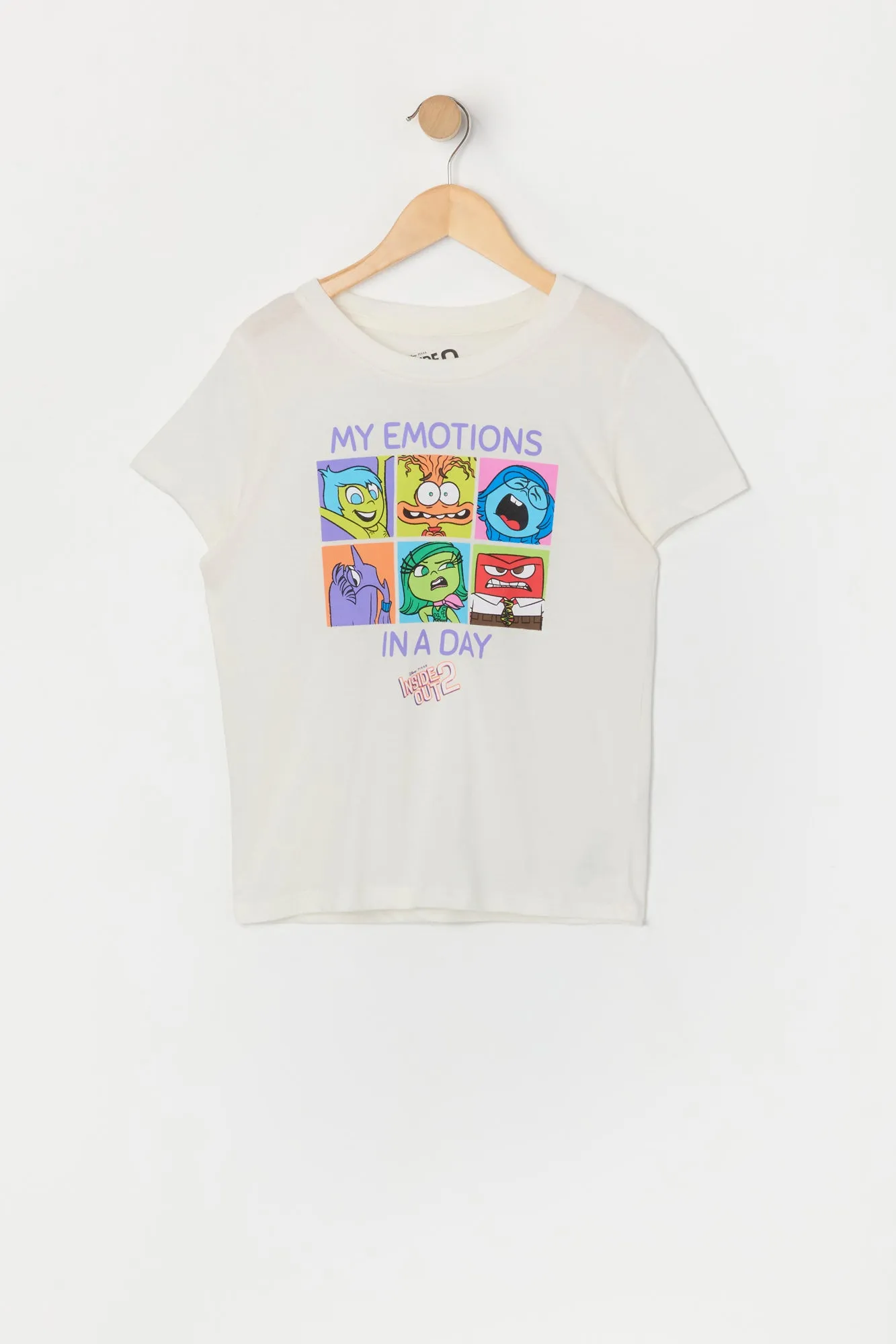 T-shirt à imprimé Inside Out 2 Emotions pour fille sold by Urban Planet