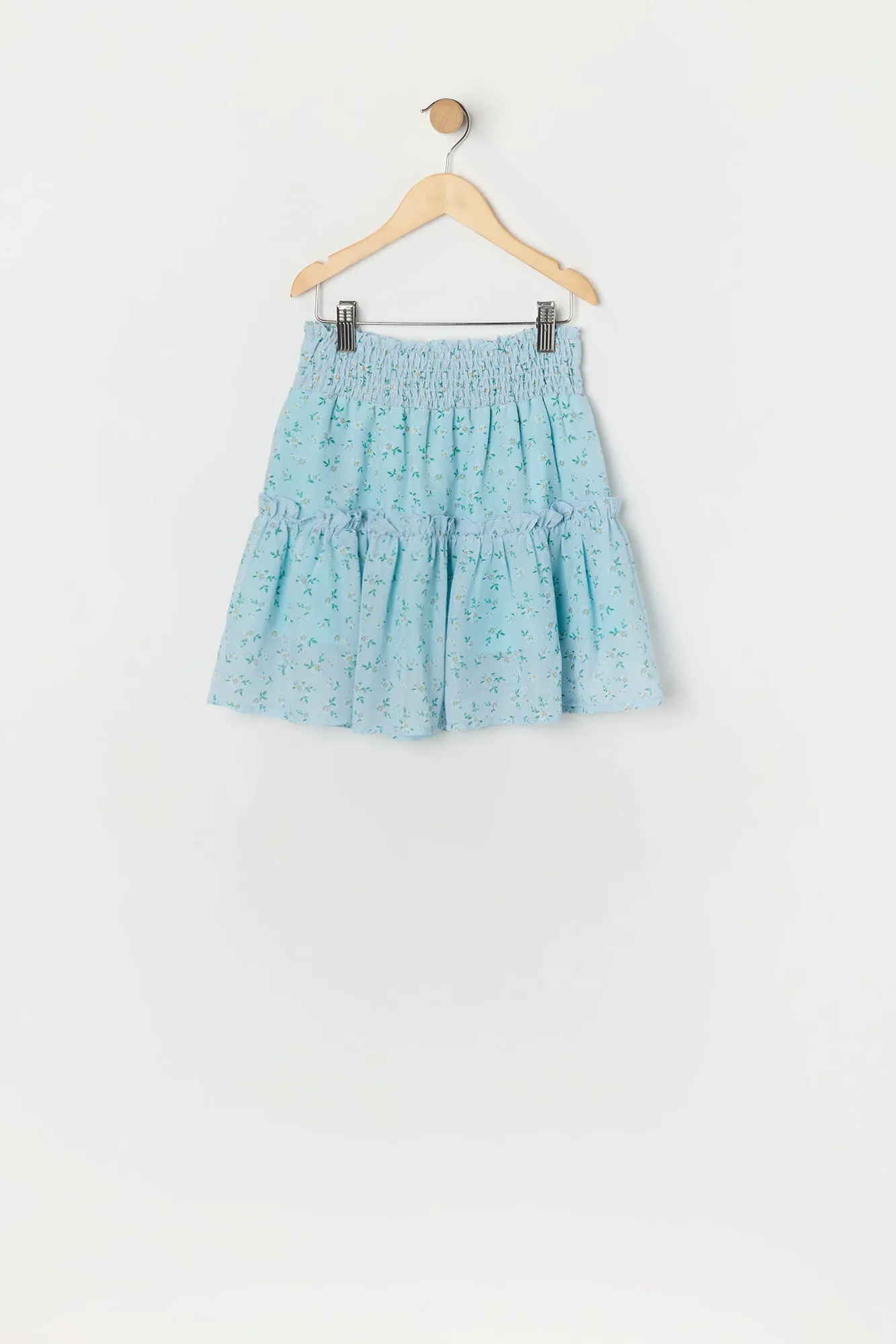 Ensemble avec haut et jupe fleuris bleus pour fille sold by Urban Planet product image thumbnail 5