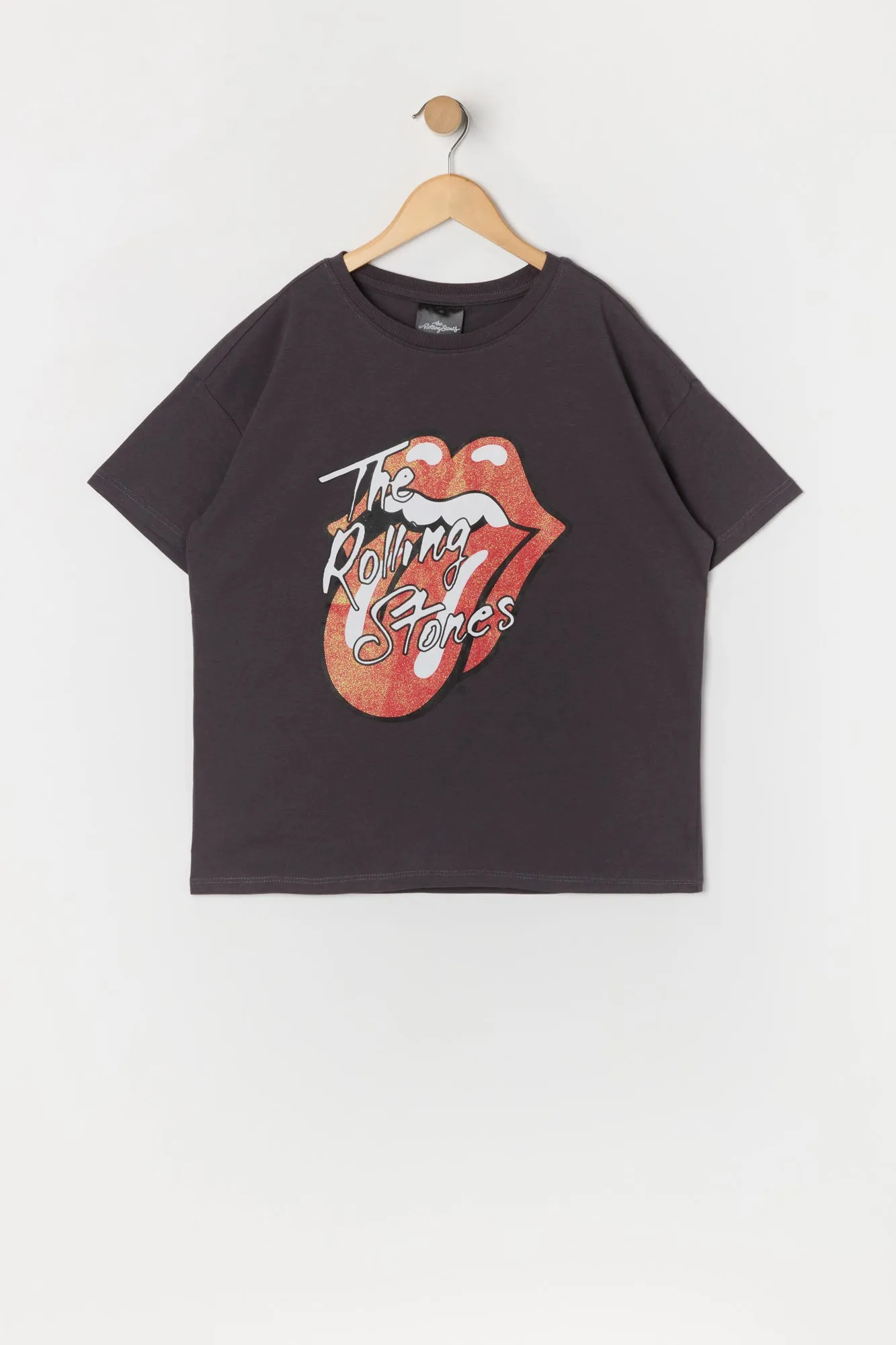 T-shirt à imprimé Rolling Stones pour fille sold by Urban Planet