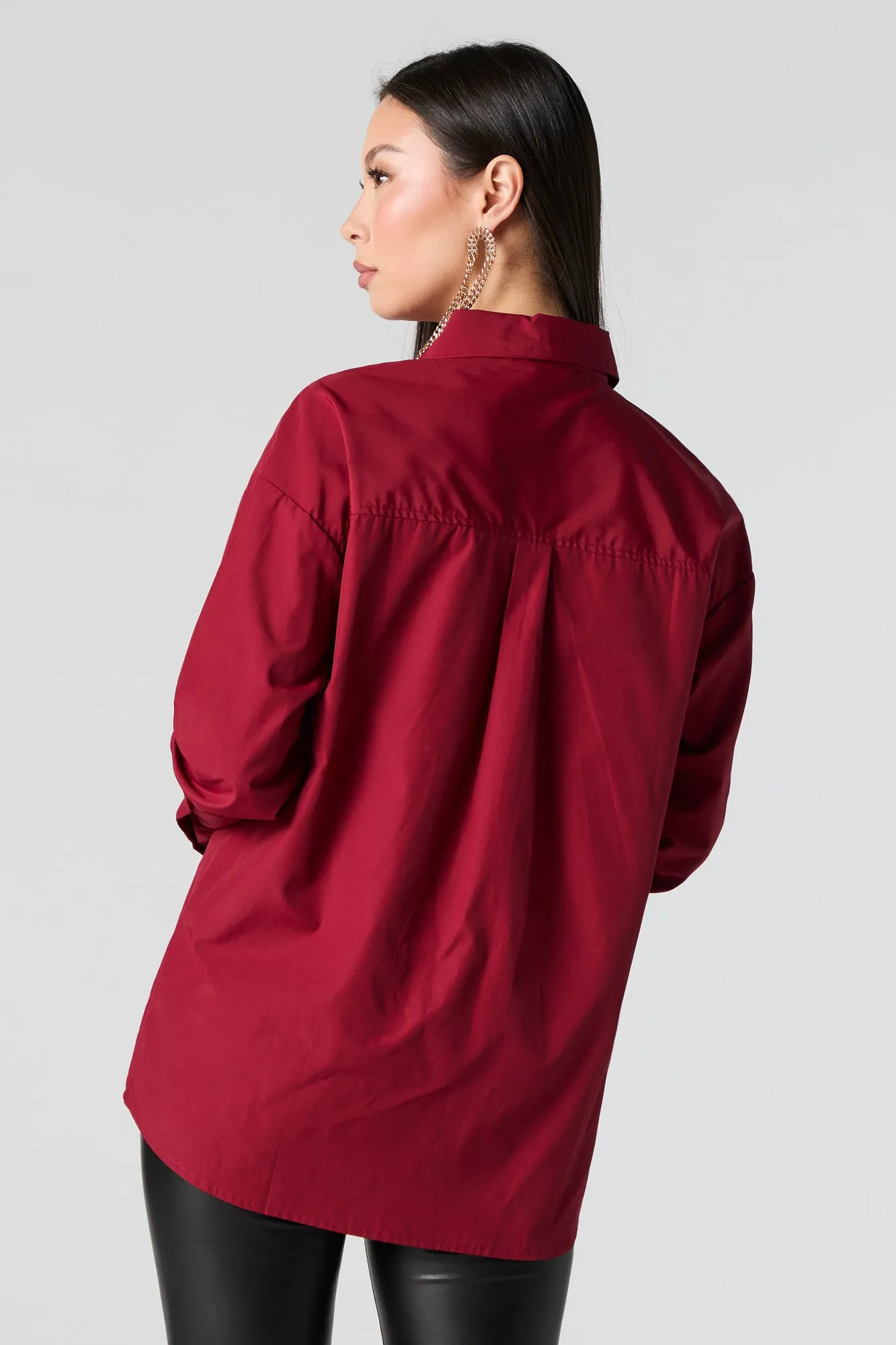 Oversized Button-Up Top sold by Urban Planet product image thumbnail 2