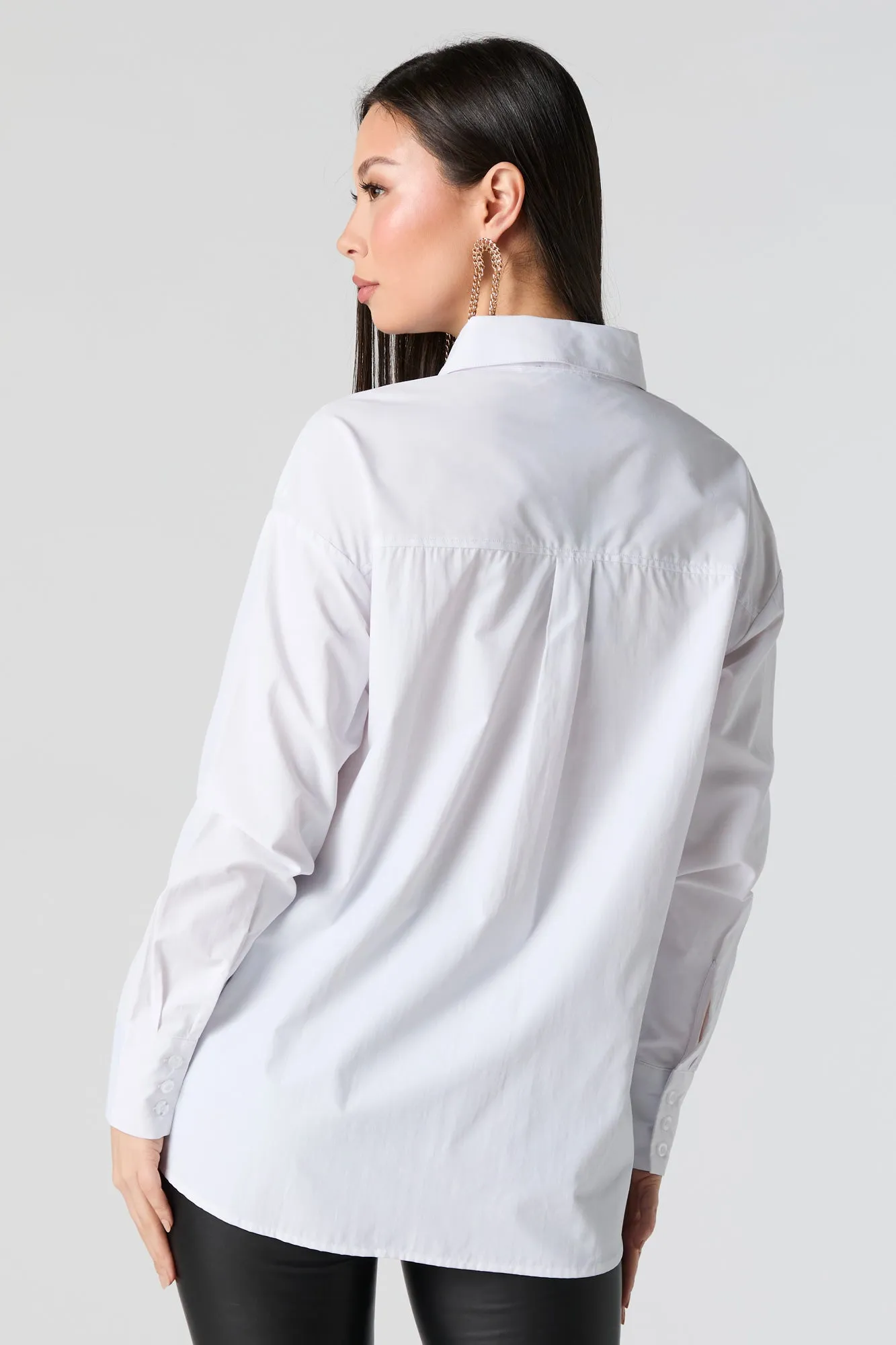 Oversized Button-Up Top sold by Urban Planet product image thumbnail 5