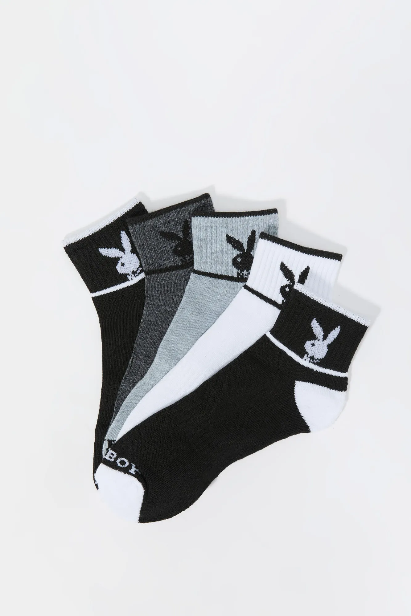 Playboy Quarter Socks (5 Pack) sold by Urban Planet