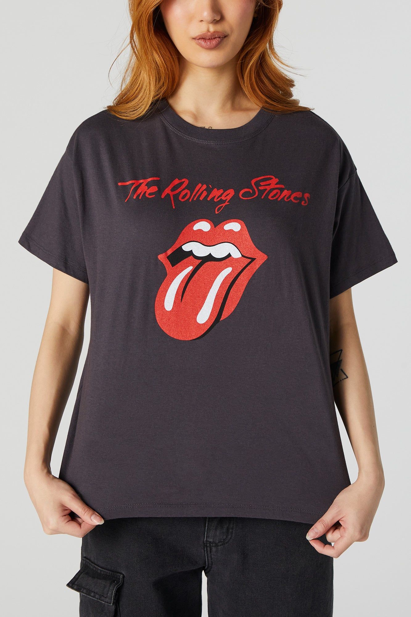 The Rolling Stones Graphic Boyfriend T-Shirt sold by Urban Planet