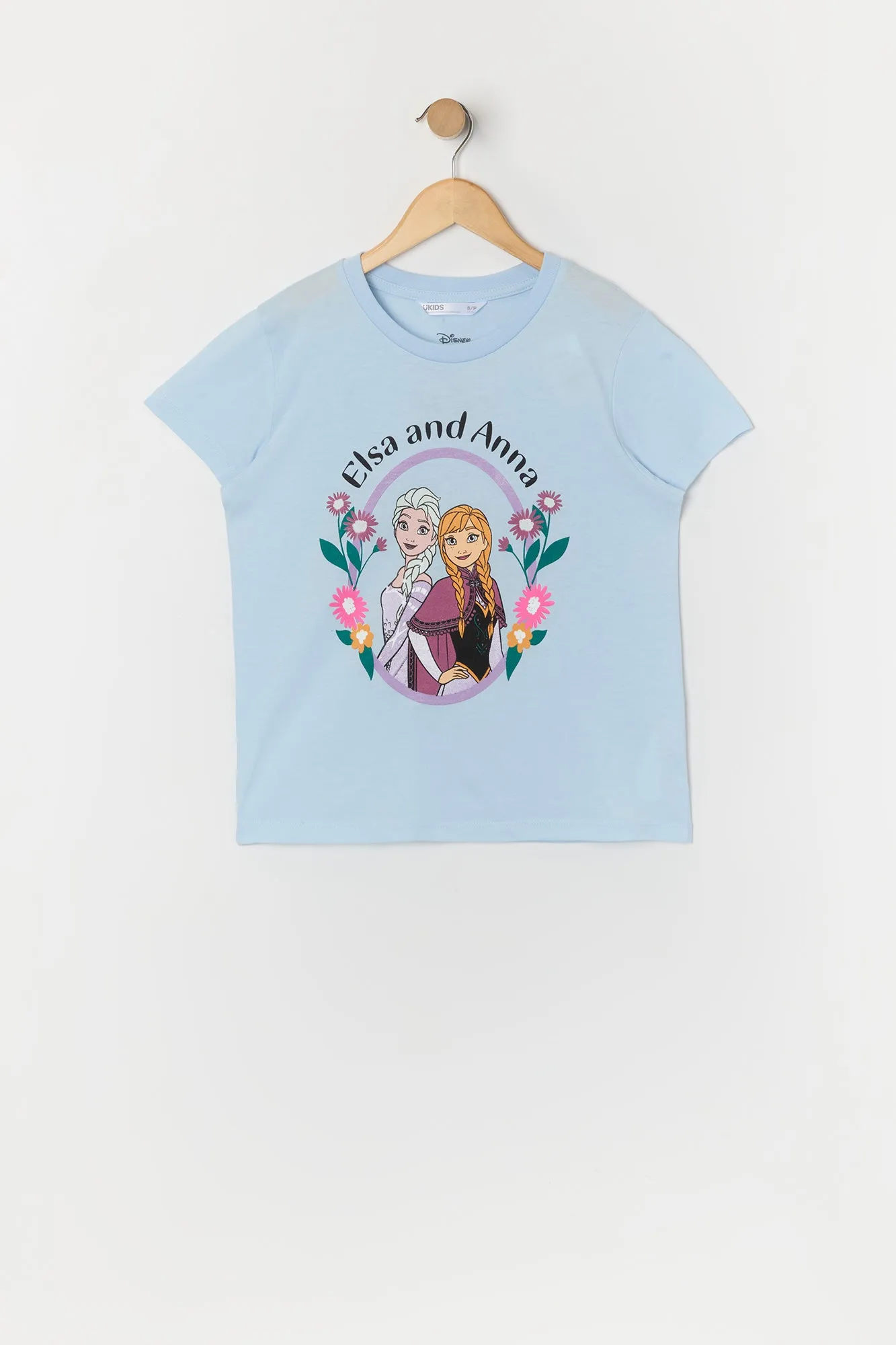 Girls Elsa and Anna Graphic T-Shirt sold by Urban Planet