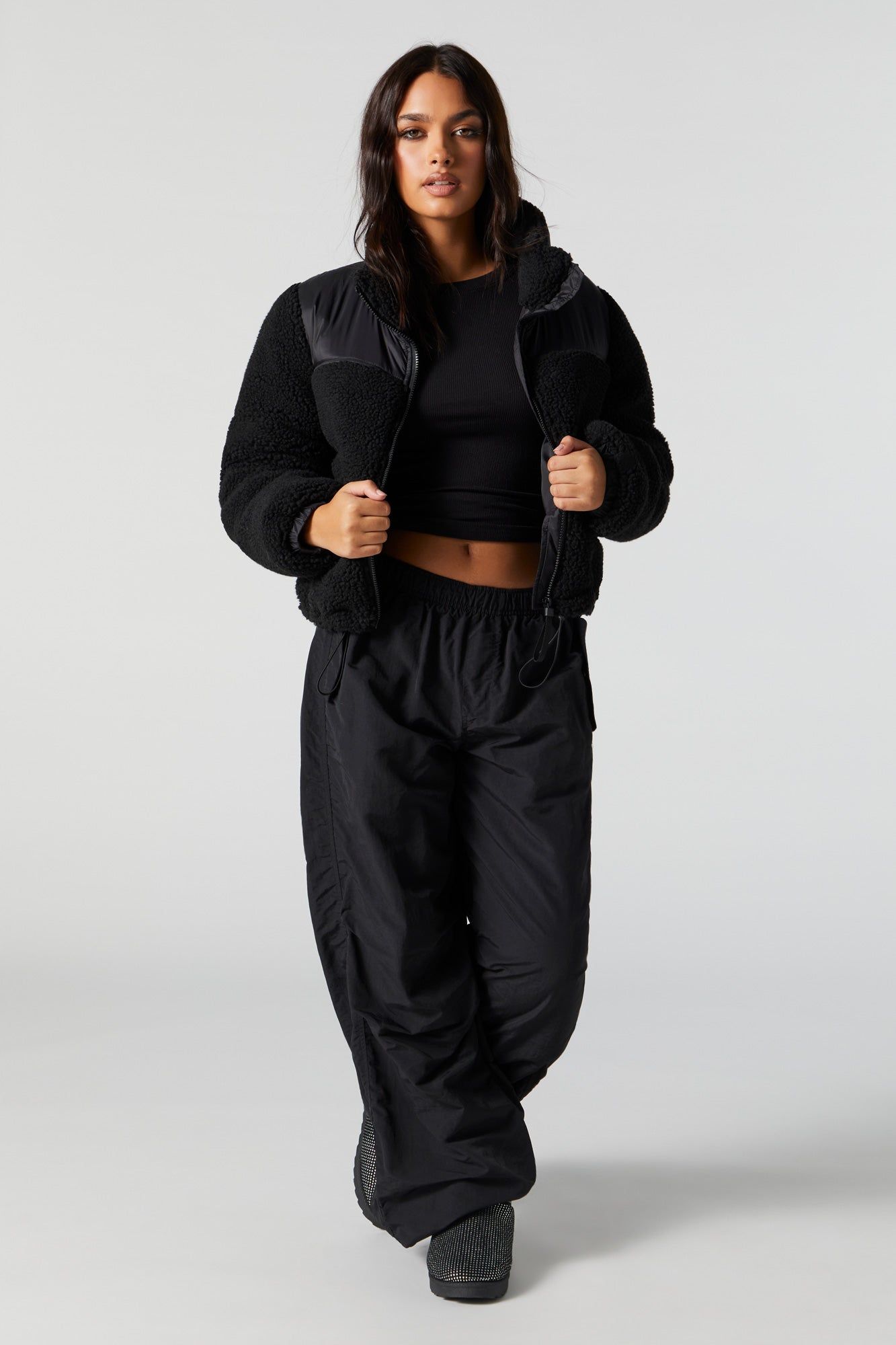 Sherpa Puffer Jacket sold by Urban Planet product image thumbnail 4