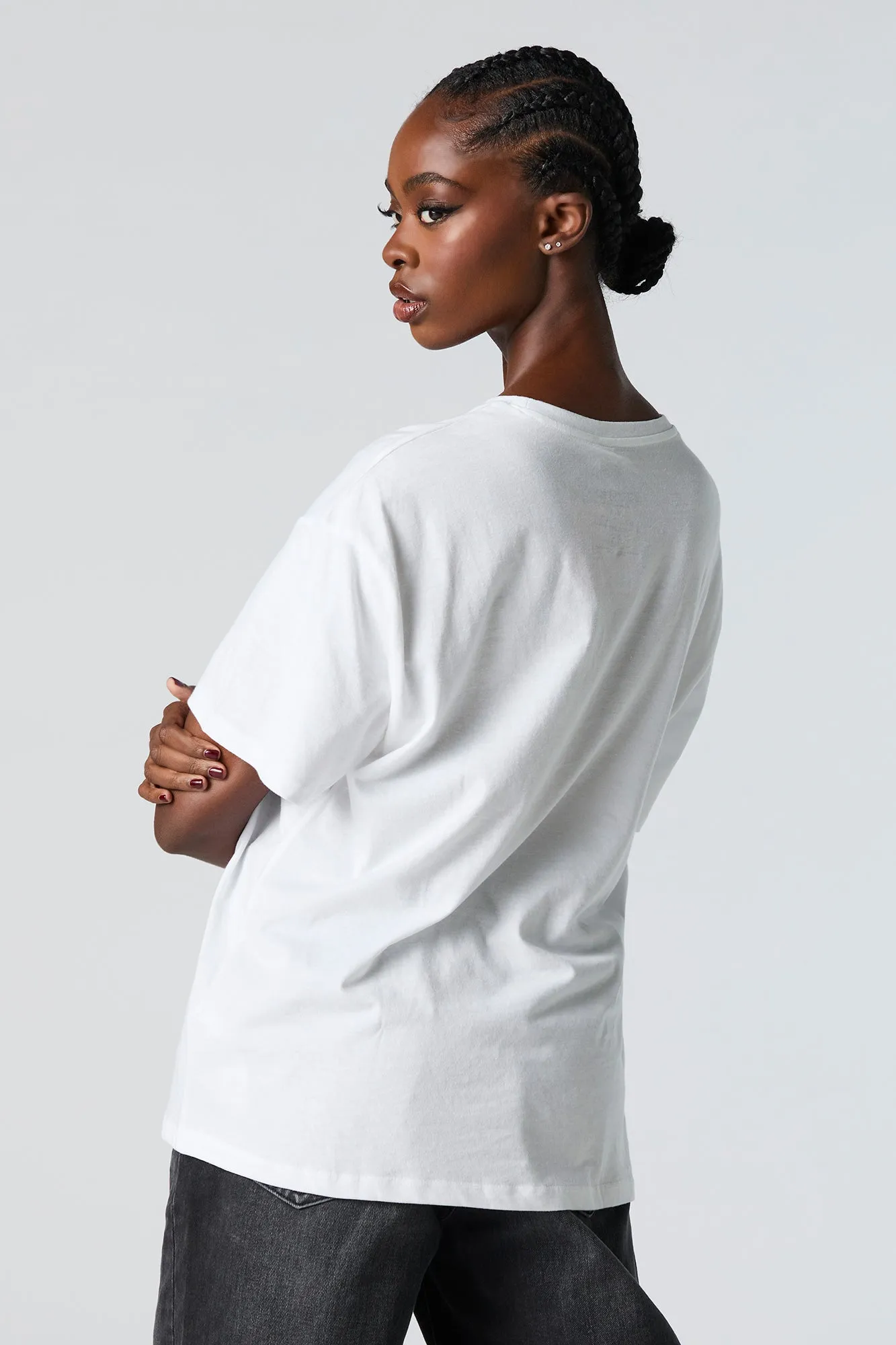 Betty Boop Cutie Graphic Boyfriend T-Shirt sold by Urban Planet product image thumbnail 3